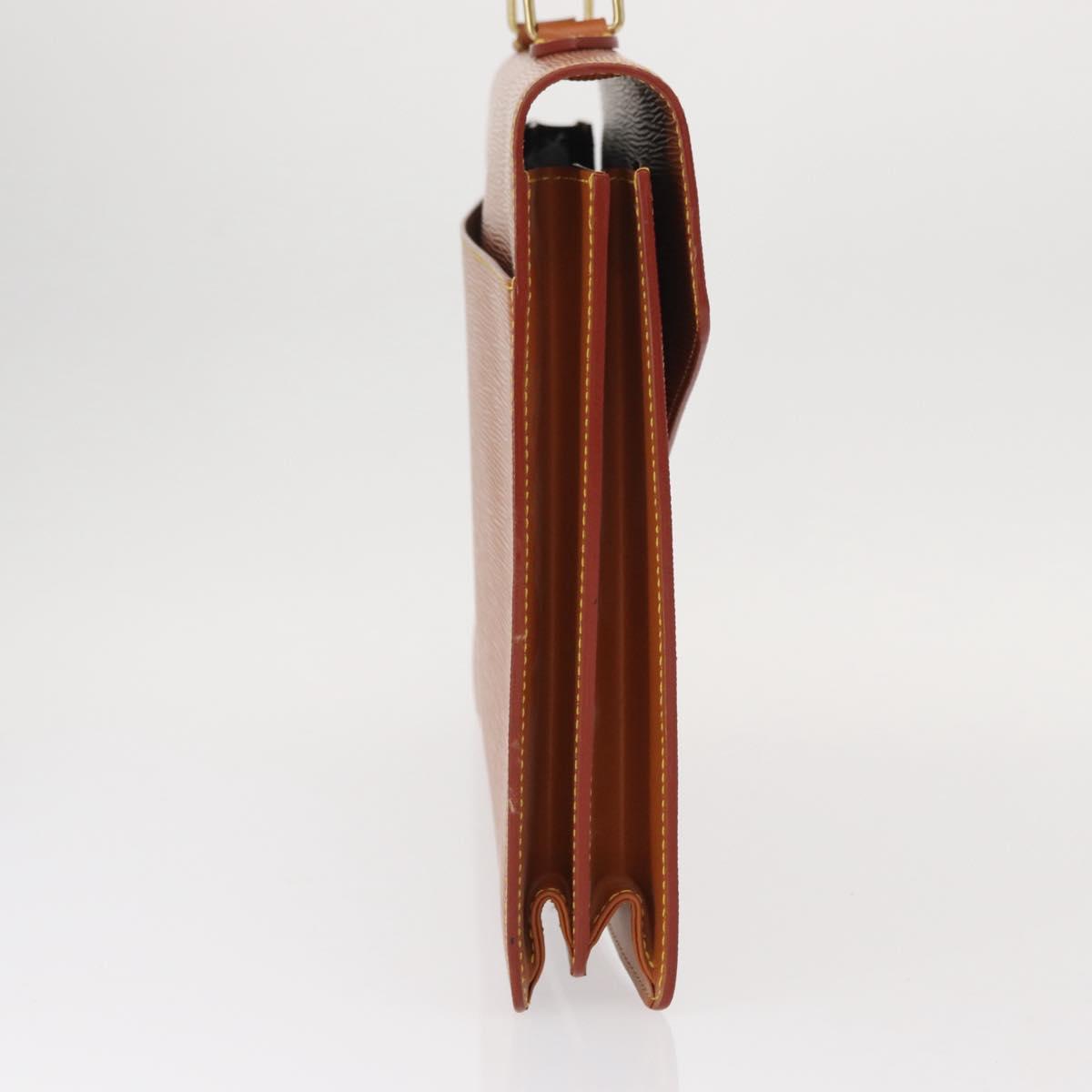 LOUIS VUITTON Epi Serviette Conseiller Briefcase Zipangu Gold M54428 Auth BA8150