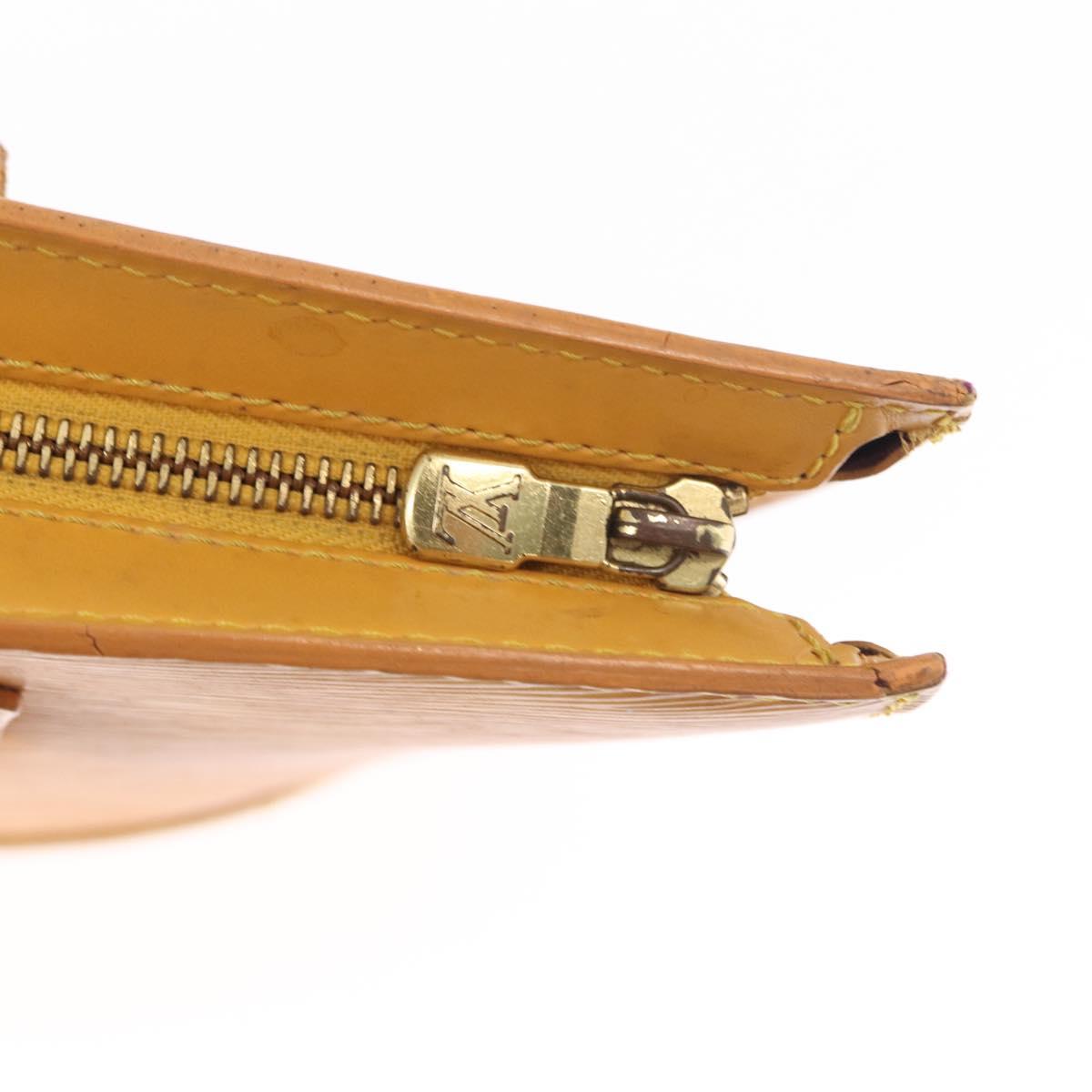 LOUIS VUITTON Epi Saint Jacques Hand Bag Yellow M52279 LV Auth BA8151