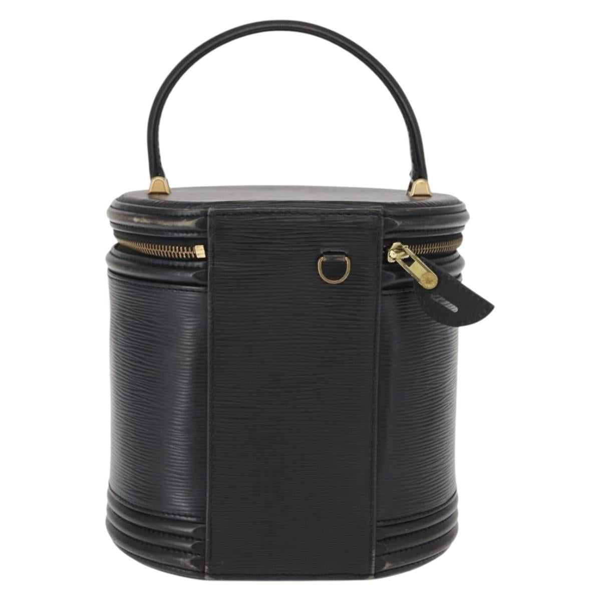 LOUIS VUITTON Epi Cannes Hand Bag Black M48032 LV Auth BA8152