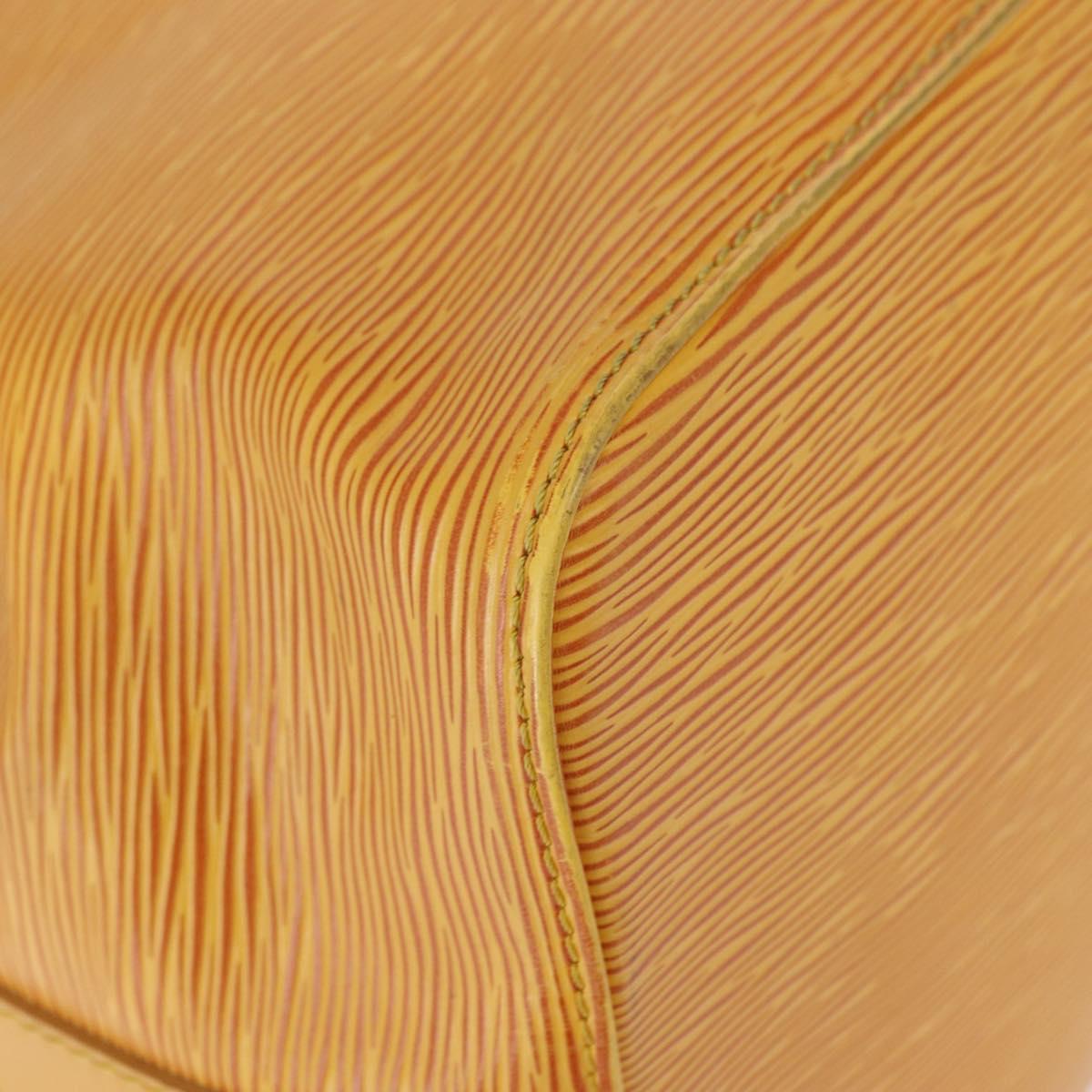 LOUIS VUITTON Epi Petit Noe Shoulder Bag Yellow M44109 LV Auth BA8153