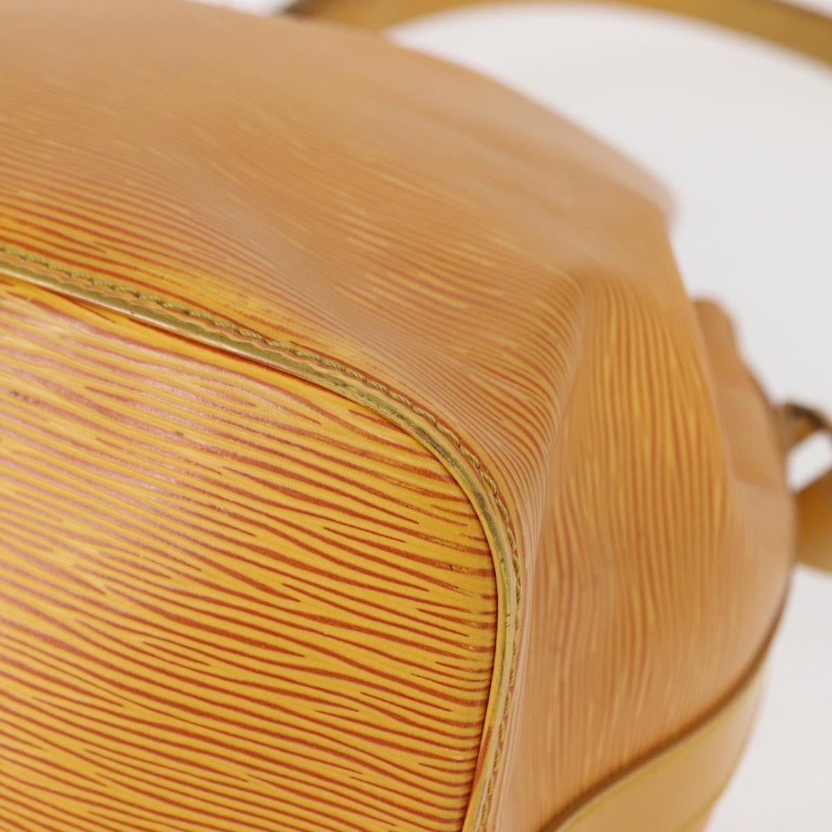 LOUIS VUITTON Epi Petit Noe Shoulder Bag Yellow M44109 LV Auth BA8153