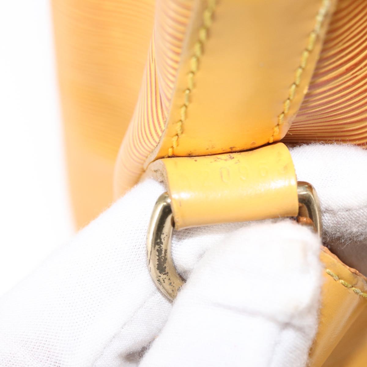 LOUIS VUITTON Epi Petit Noe Shoulder Bag Yellow M44109 LV Auth BA8153