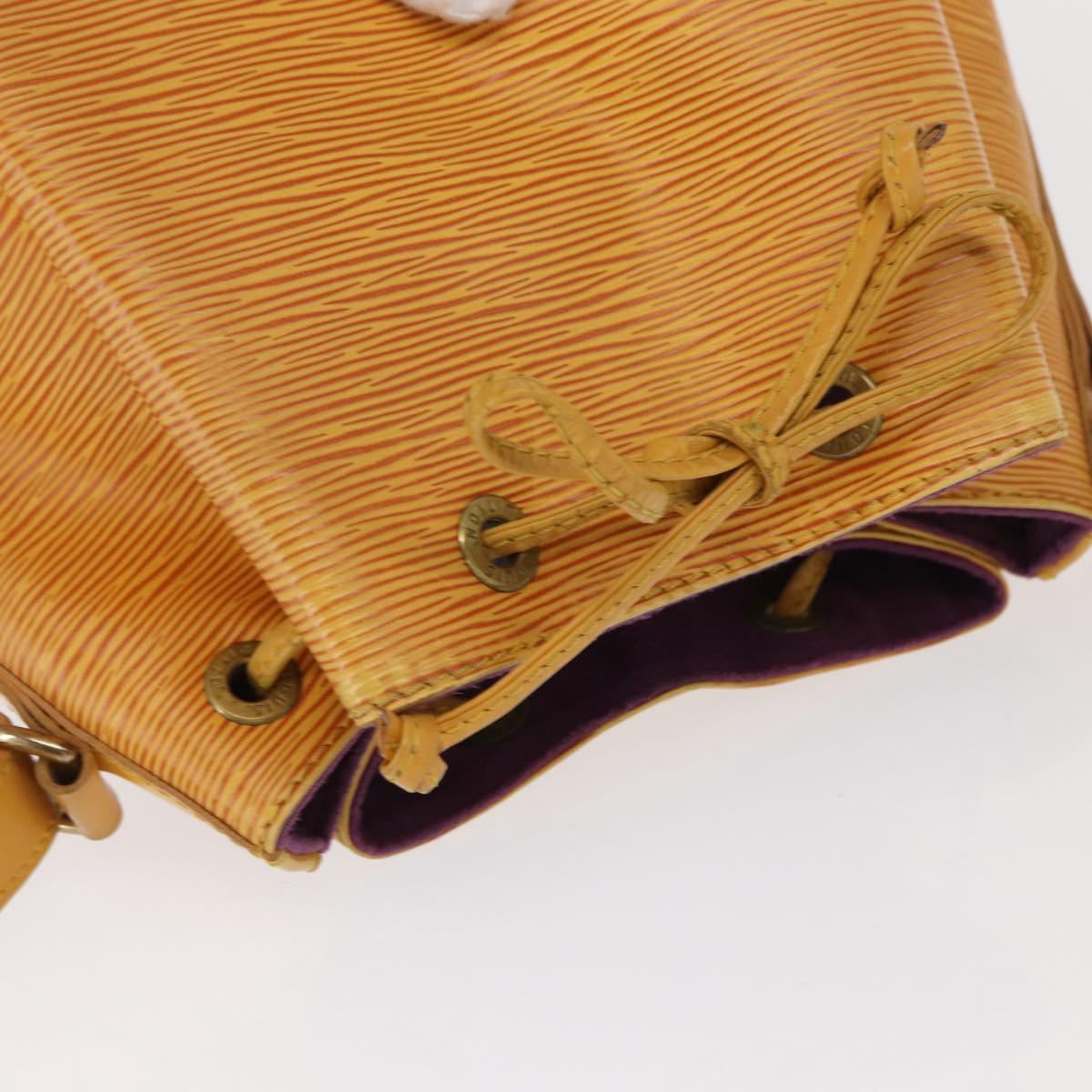 LOUIS VUITTON Epi Petit Noe Shoulder Bag Yellow M44109 LV Auth BA8153