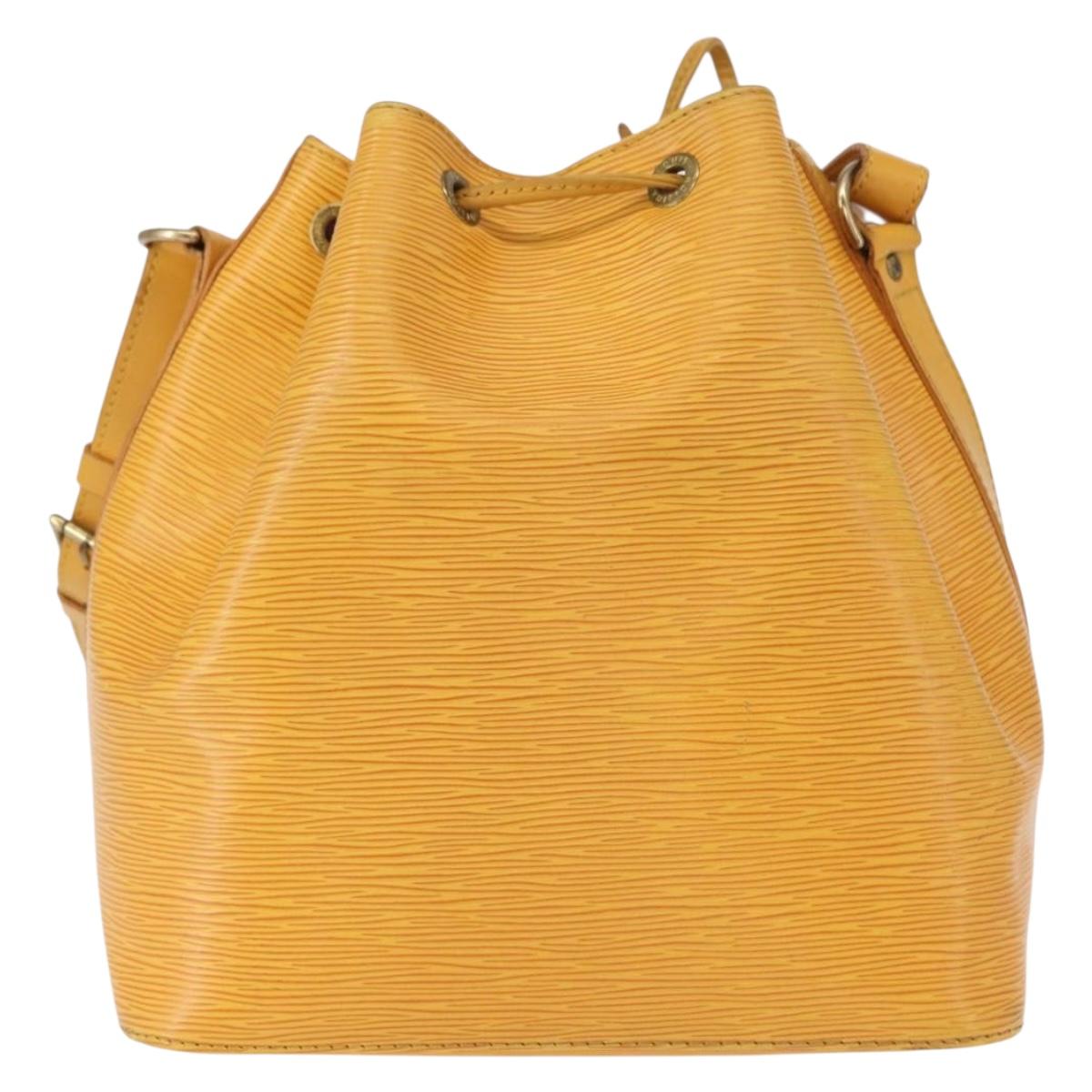 LOUIS VUITTON Epi Petit Noe Shoulder Bag Yellow M44109 LV Auth BA8154