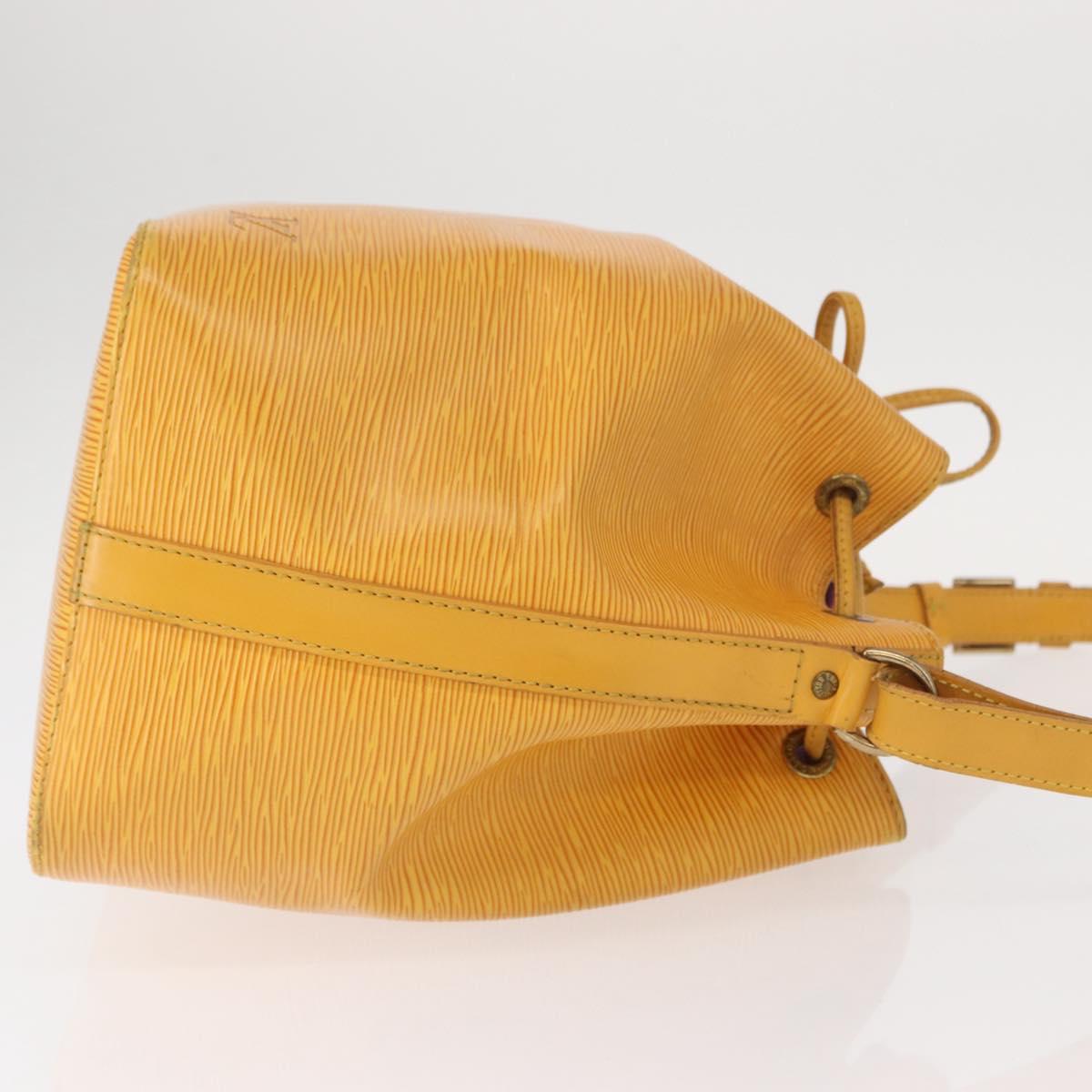 LOUIS VUITTON Epi Petit Noe Shoulder Bag Yellow M44109 LV Auth BA8154