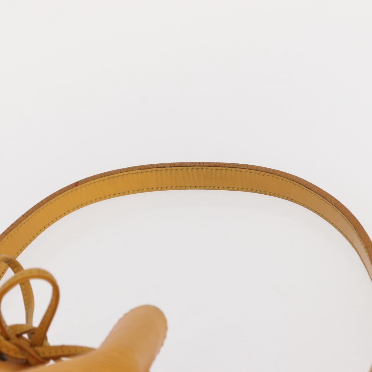 LOUIS VUITTON Epi Petit Noe Shoulder Bag Yellow M44109 LV Auth BA8154