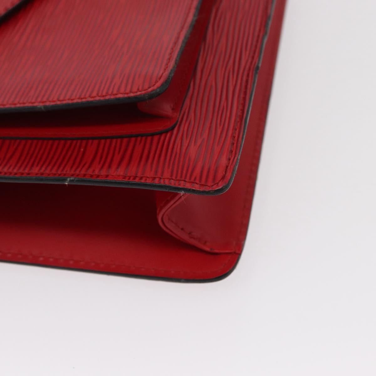 LOUIS VUITTON Epi Monceau 28 Hand Bag Red M40783 LV Auth BA8156