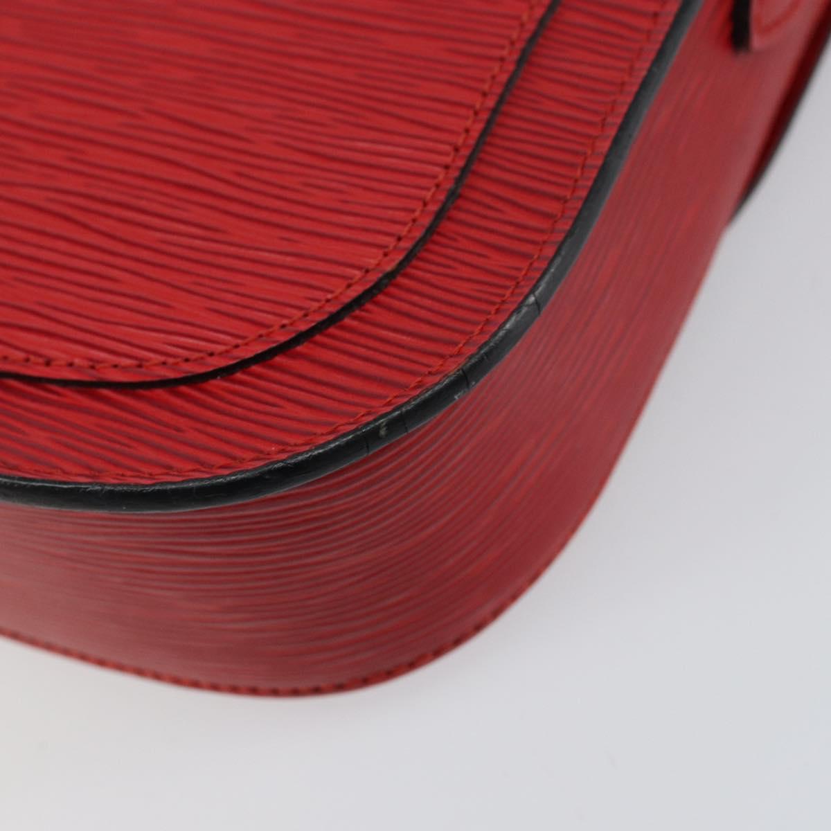 LOUIS VUITTON Epi Saint Cloud GM Shoulder Bag Red M52197 LV Auth BA8157