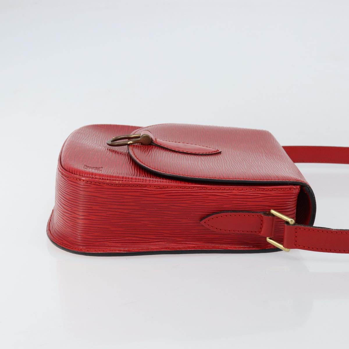 LOUIS VUITTON Epi Saint Cloud GM Shoulder Bag Red M52197 LV Auth BA8157