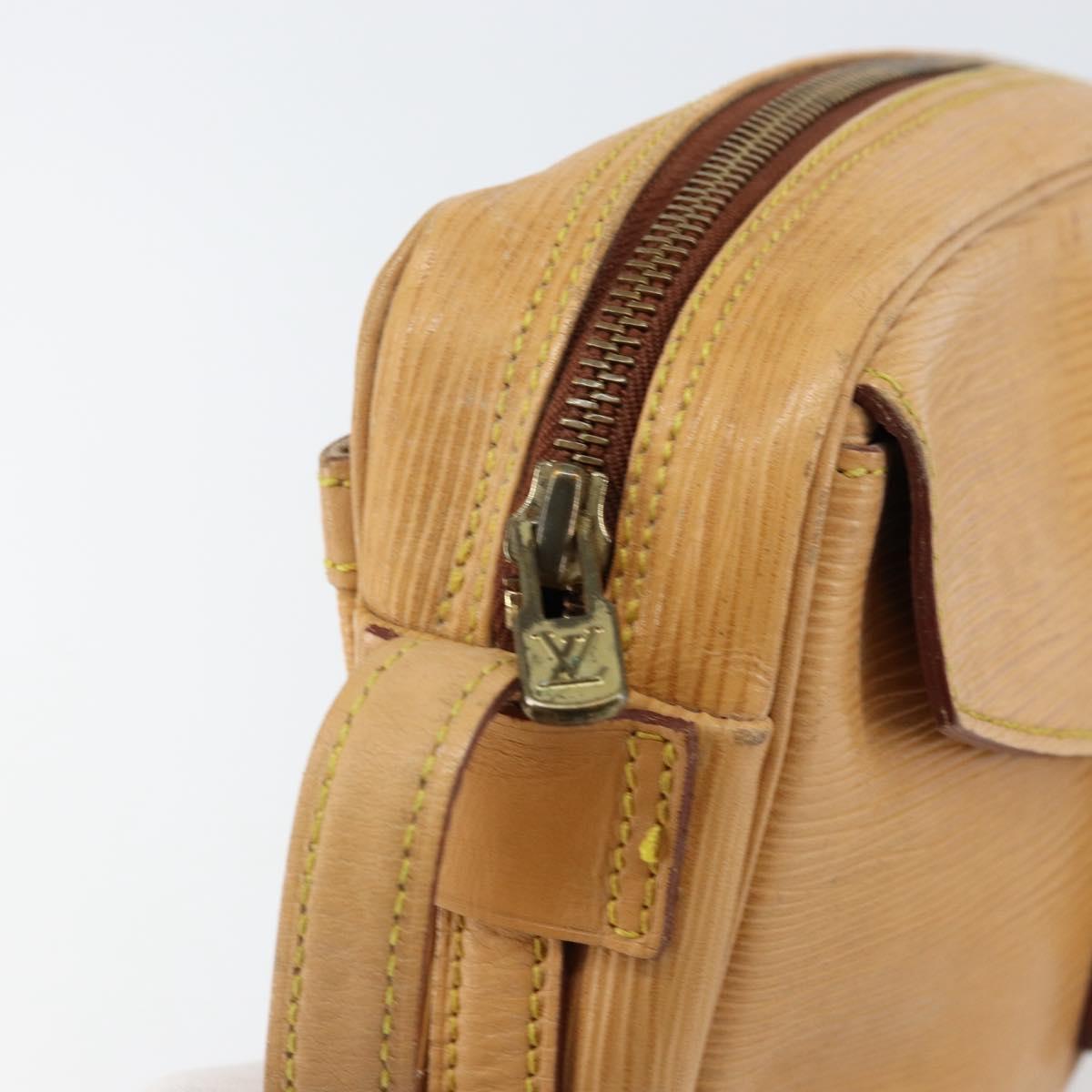 LOUIS VUITTON Epi Jeune Fille MM Shoulder Bag Beige M52156 LV Auth BA8158