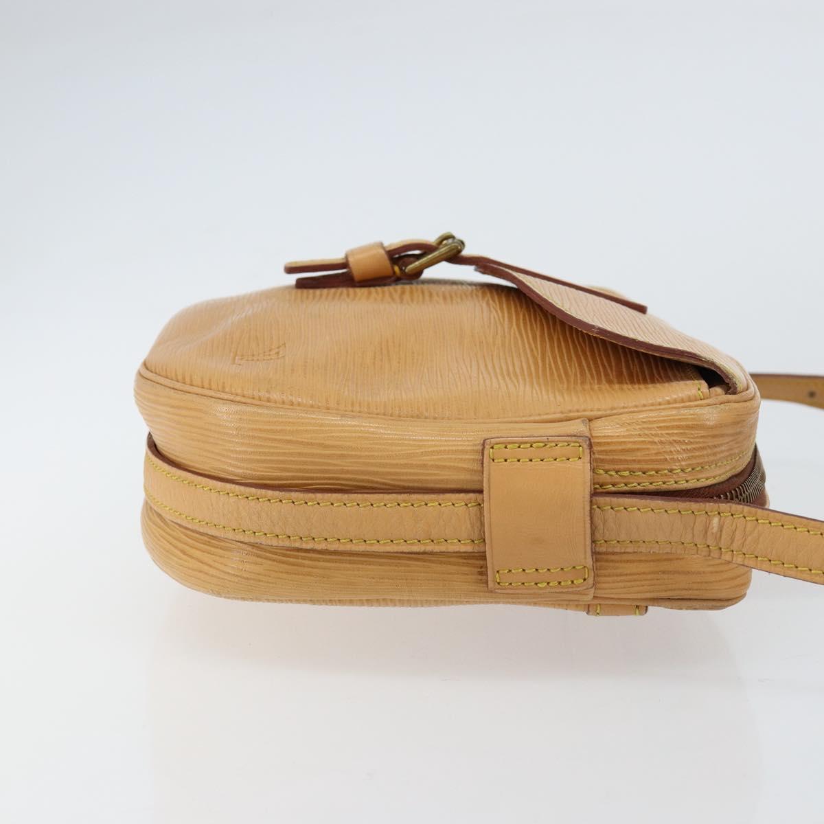 LOUIS VUITTON Epi Jeune Fille MM Shoulder Bag Beige M52156 LV Auth BA8158