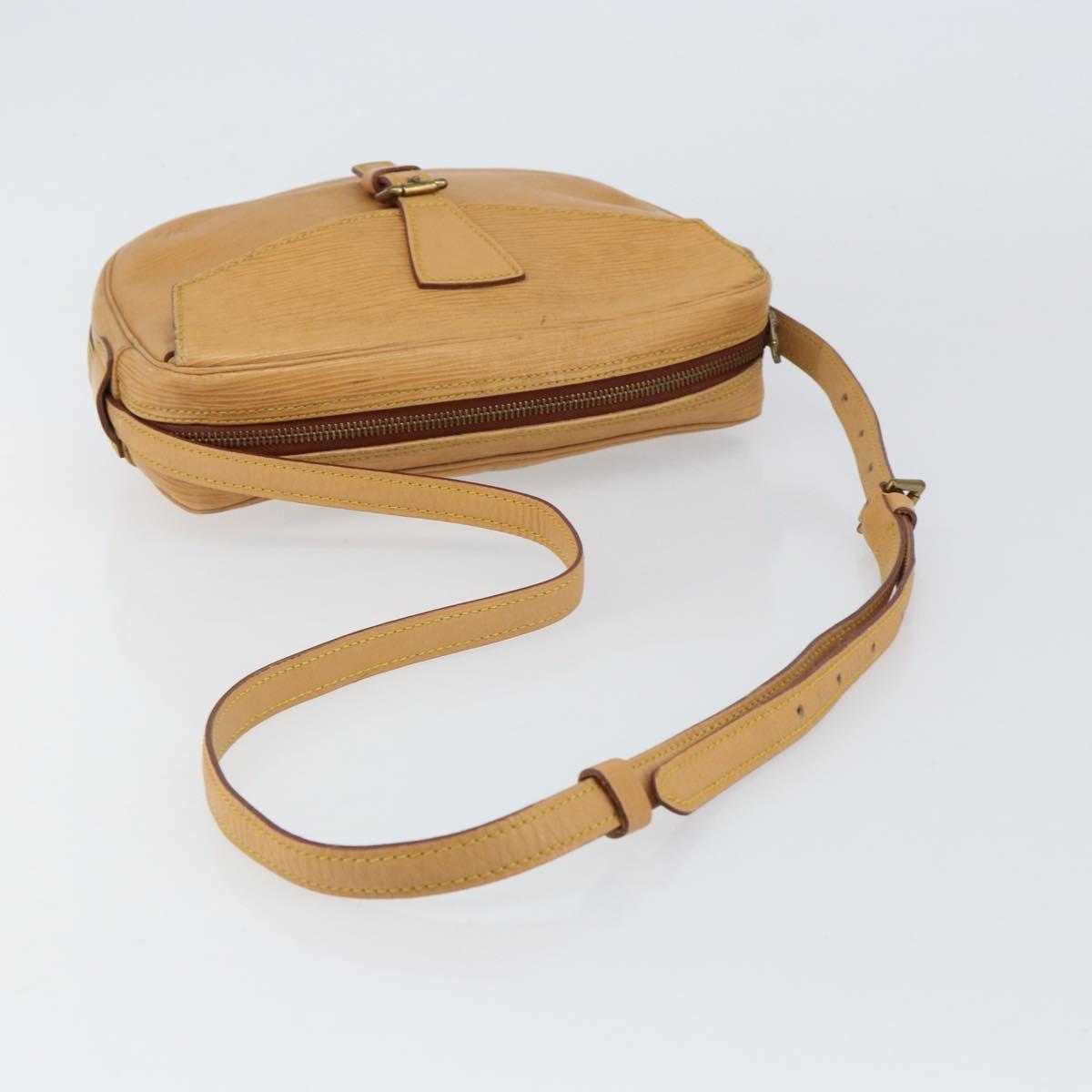 LOUIS VUITTON Epi Jeune Fille MM Shoulder Bag Beige M52156 LV Auth BA8158