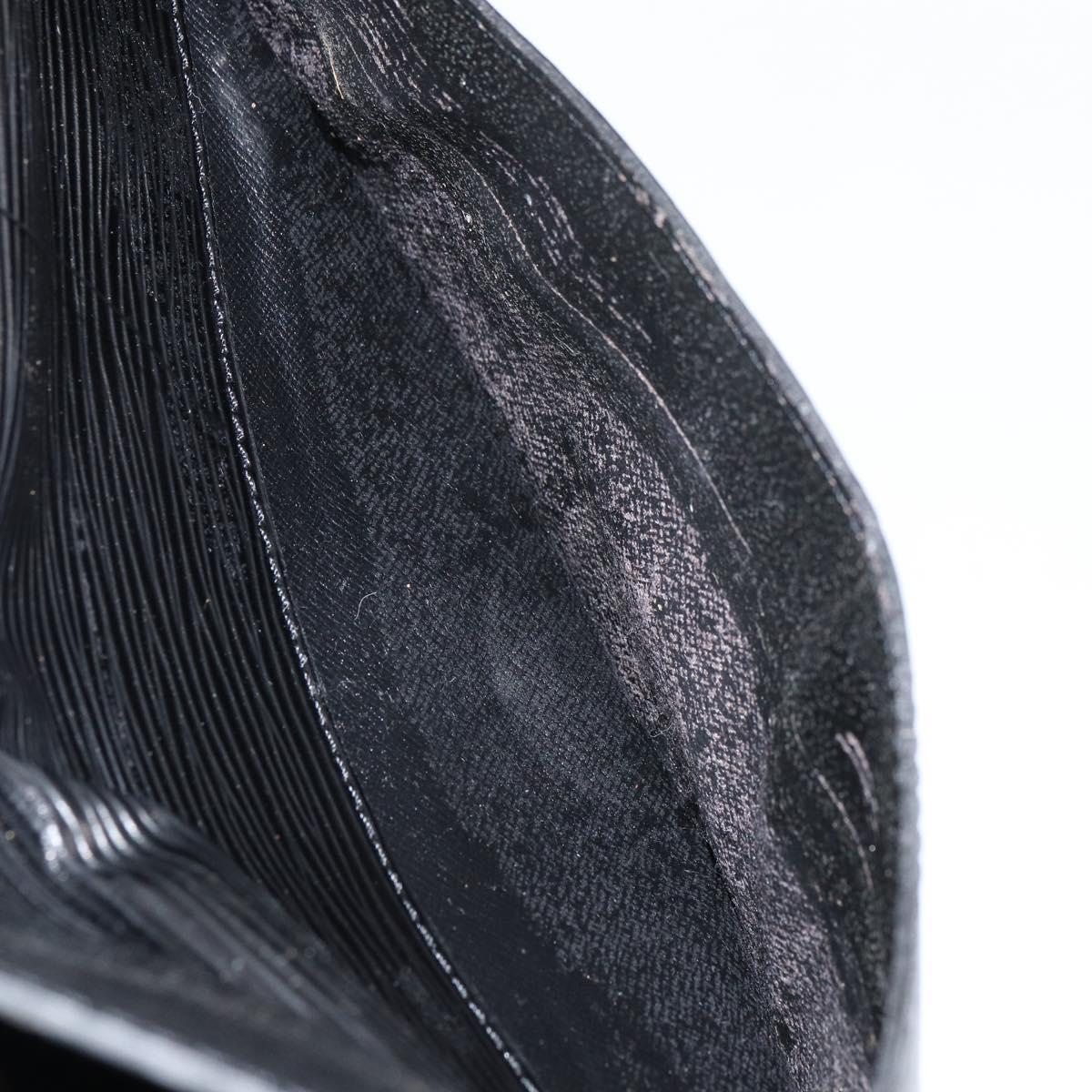 LOUIS VUITTON Epi Jeune Fille MM Shoulder Bag Black M52152 LV Auth BA8159