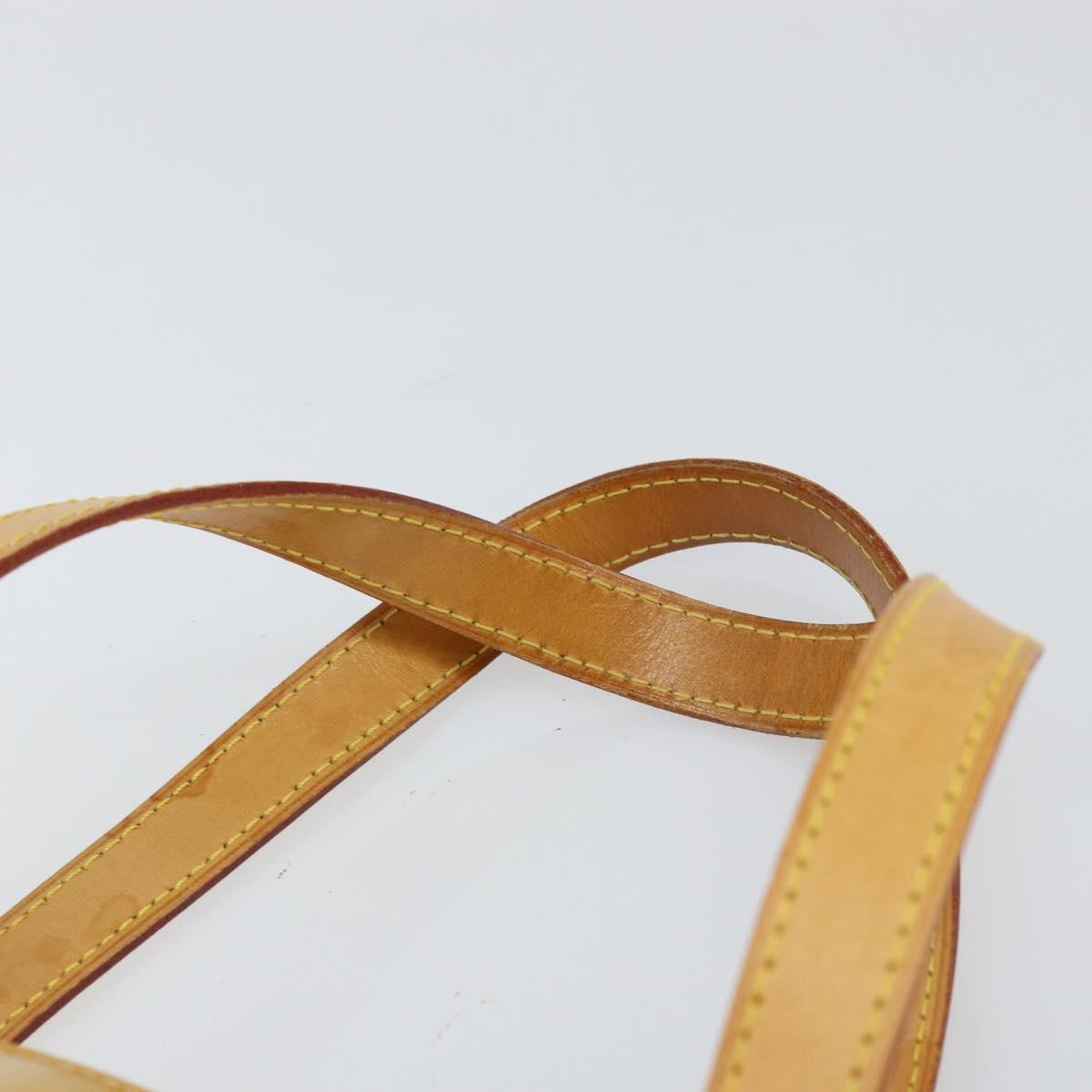 LOUIS VUITTON Monogram Vernis Houston Hand Bag Beige M91004 LV Auth BA8162