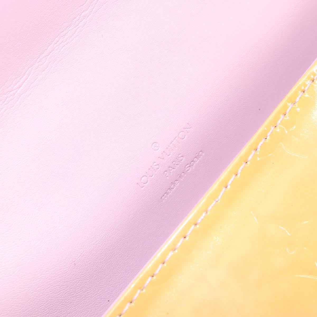 LOUIS VUITTON Vernis Thompson Street Bag Marshmallow Pink M91070 LV Auth BA8165