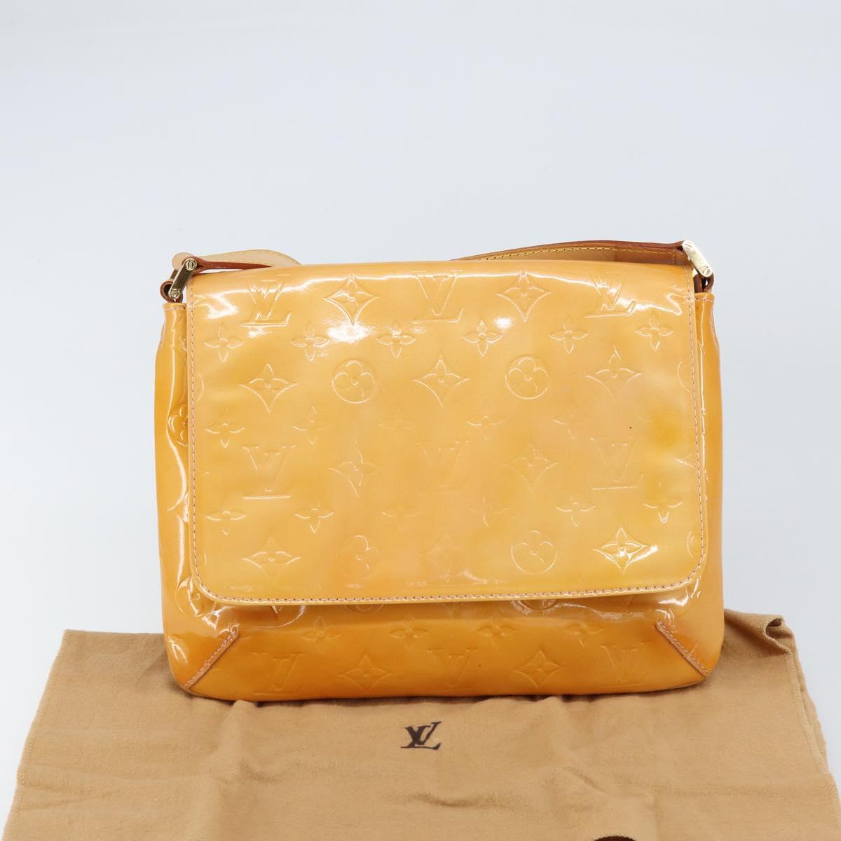 LOUIS VUITTON Vernis Thompson Street Bag Marshmallow Pink M91070 LV Auth BA8165