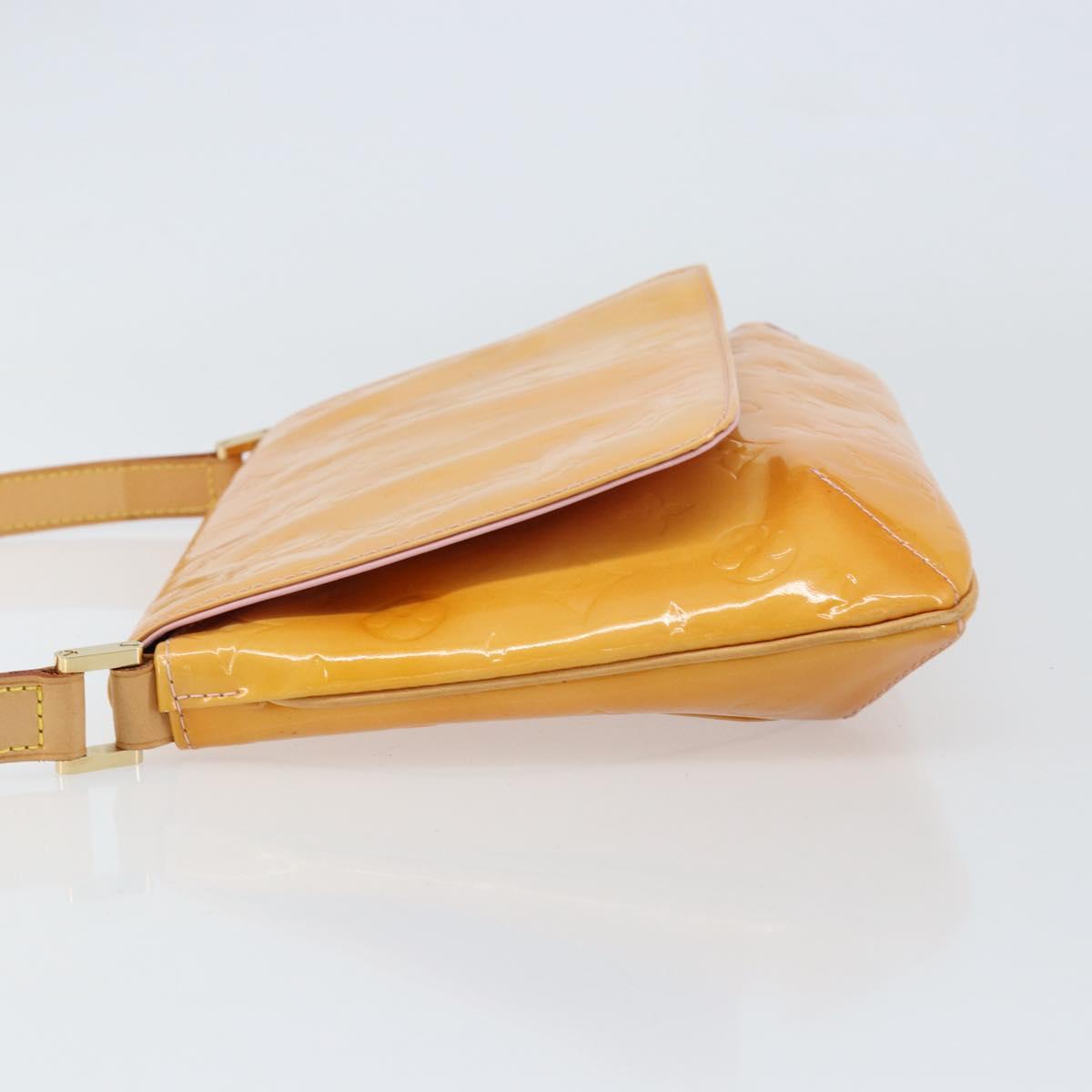 LOUIS VUITTON Vernis Thompson Street Bag Marshmallow Pink M91070 LV Auth BA8165