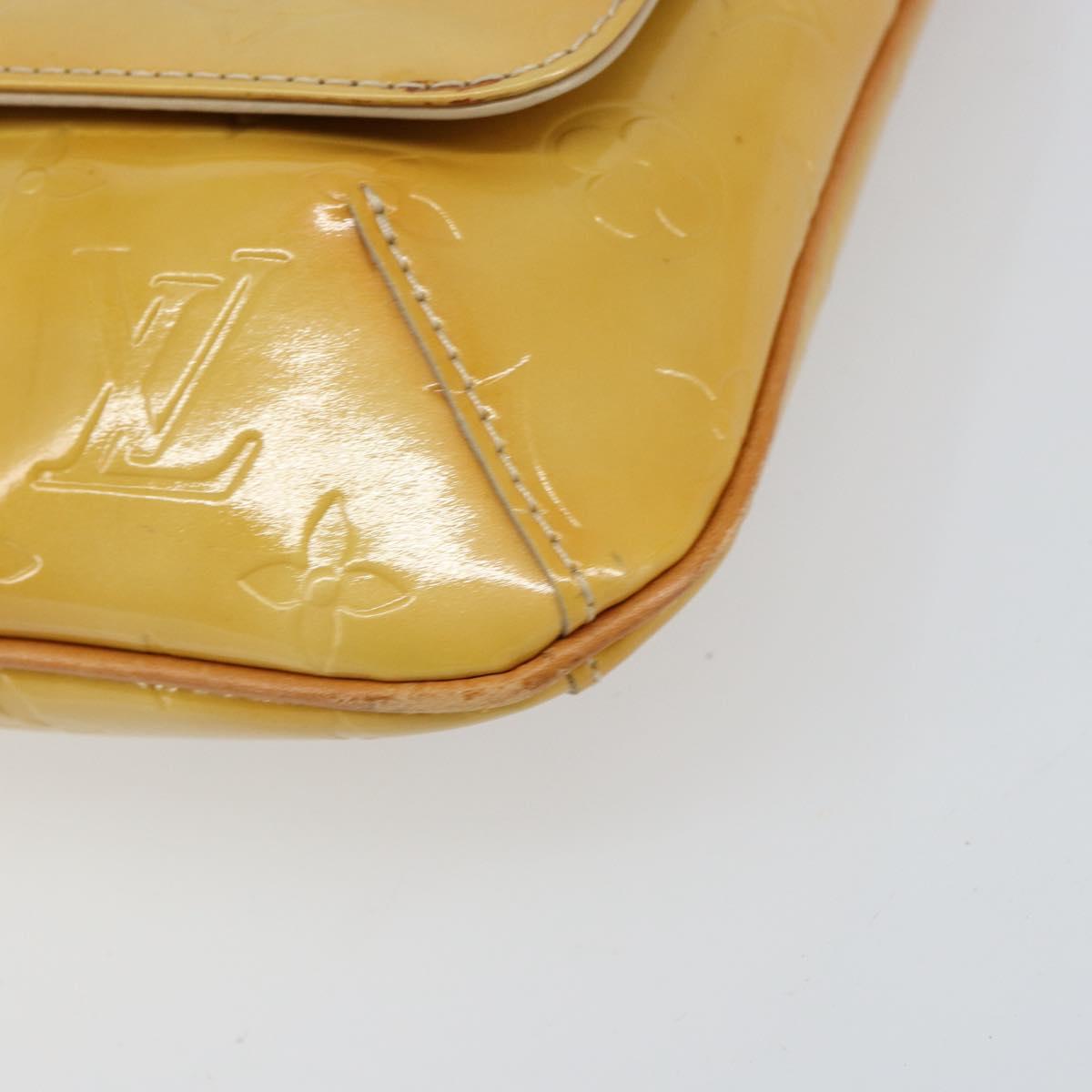 LOUIS VUITTON Monogram Vernis Thompson Street Bag Beige M91301 LV Auth BA8166