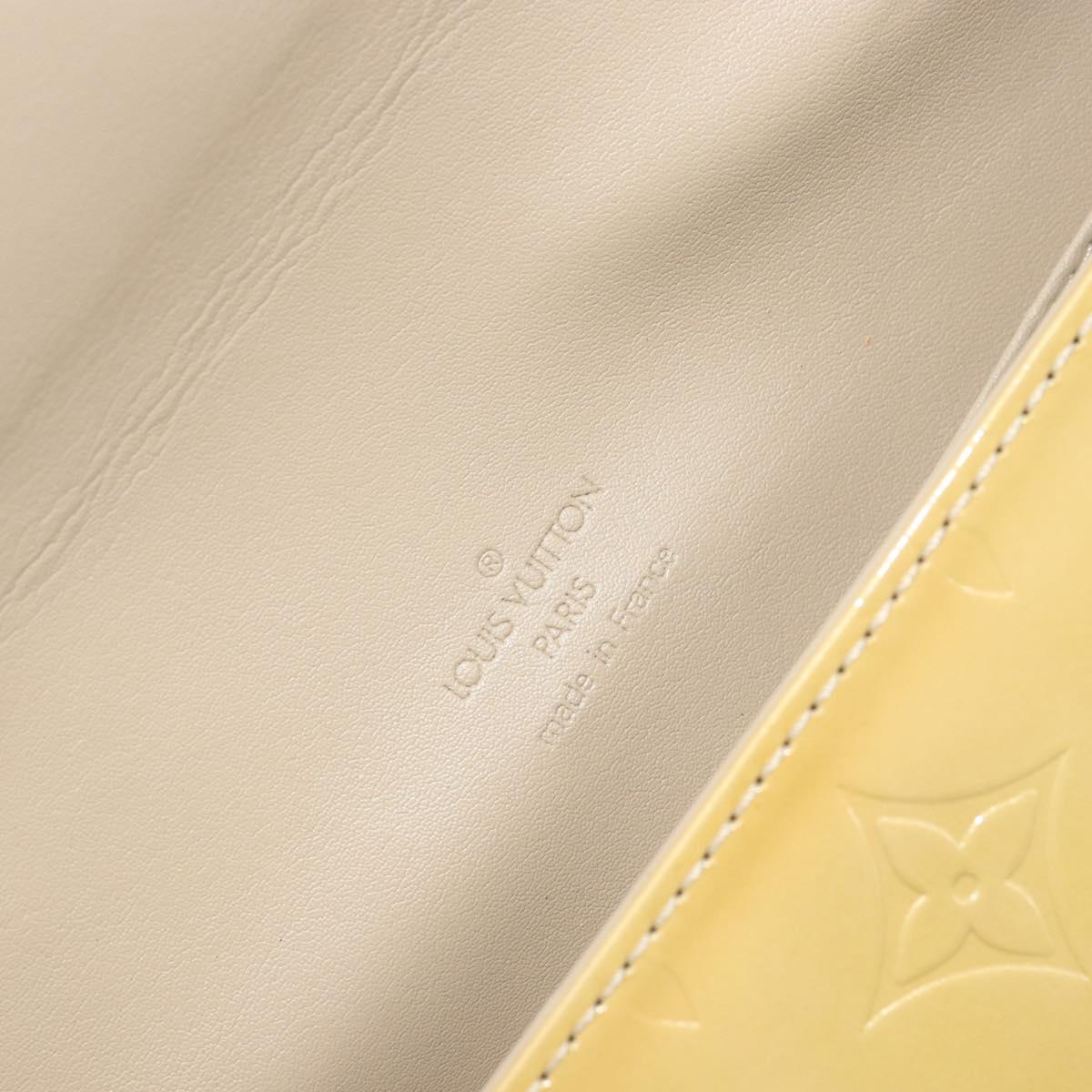LOUIS VUITTON Monogram Vernis Thompson Street Bag Beige M91301 LV Auth BA8166