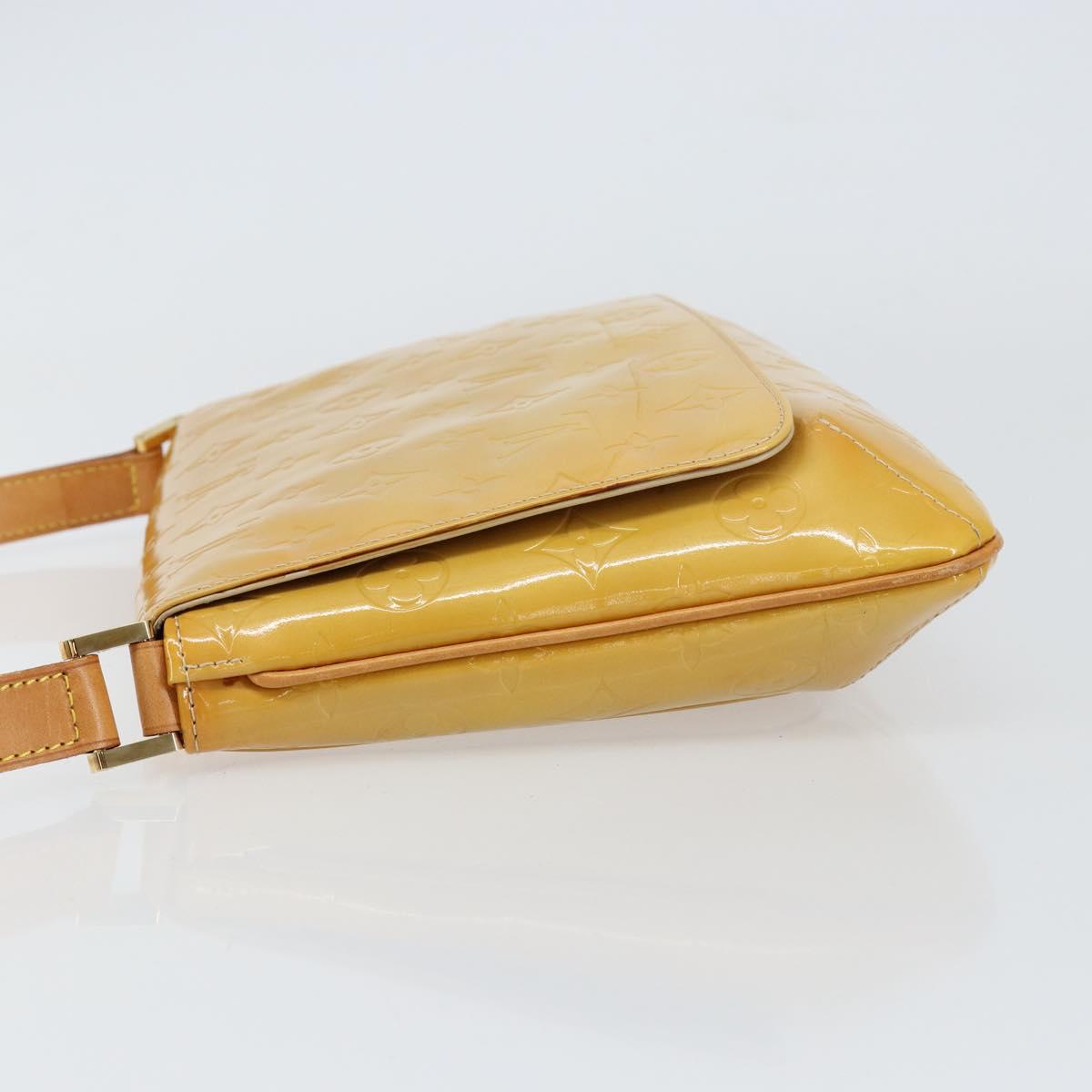 LOUIS VUITTON Monogram Vernis Thompson Street Bag Beige M91301 LV Auth BA8166