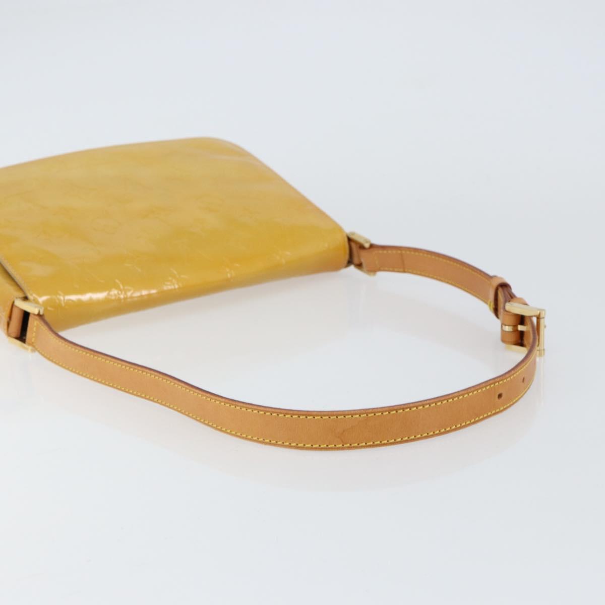 LOUIS VUITTON Monogram Vernis Thompson Street Bag Beige M91301 LV Auth BA8166