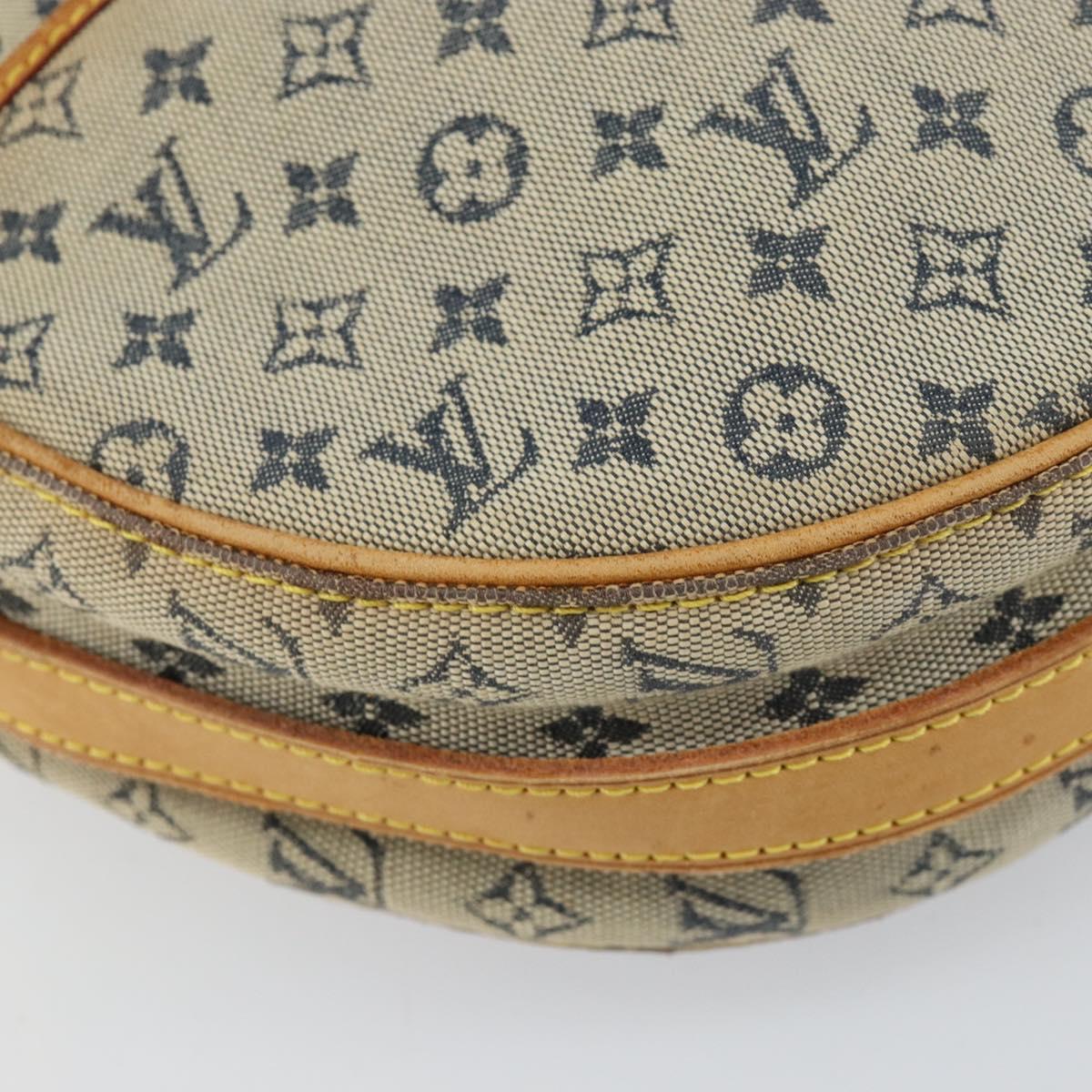 LOUIS VUITTON Monogram Mini Jeanne PM Shoulder Bag Blue M92001 LV Auth BA8168