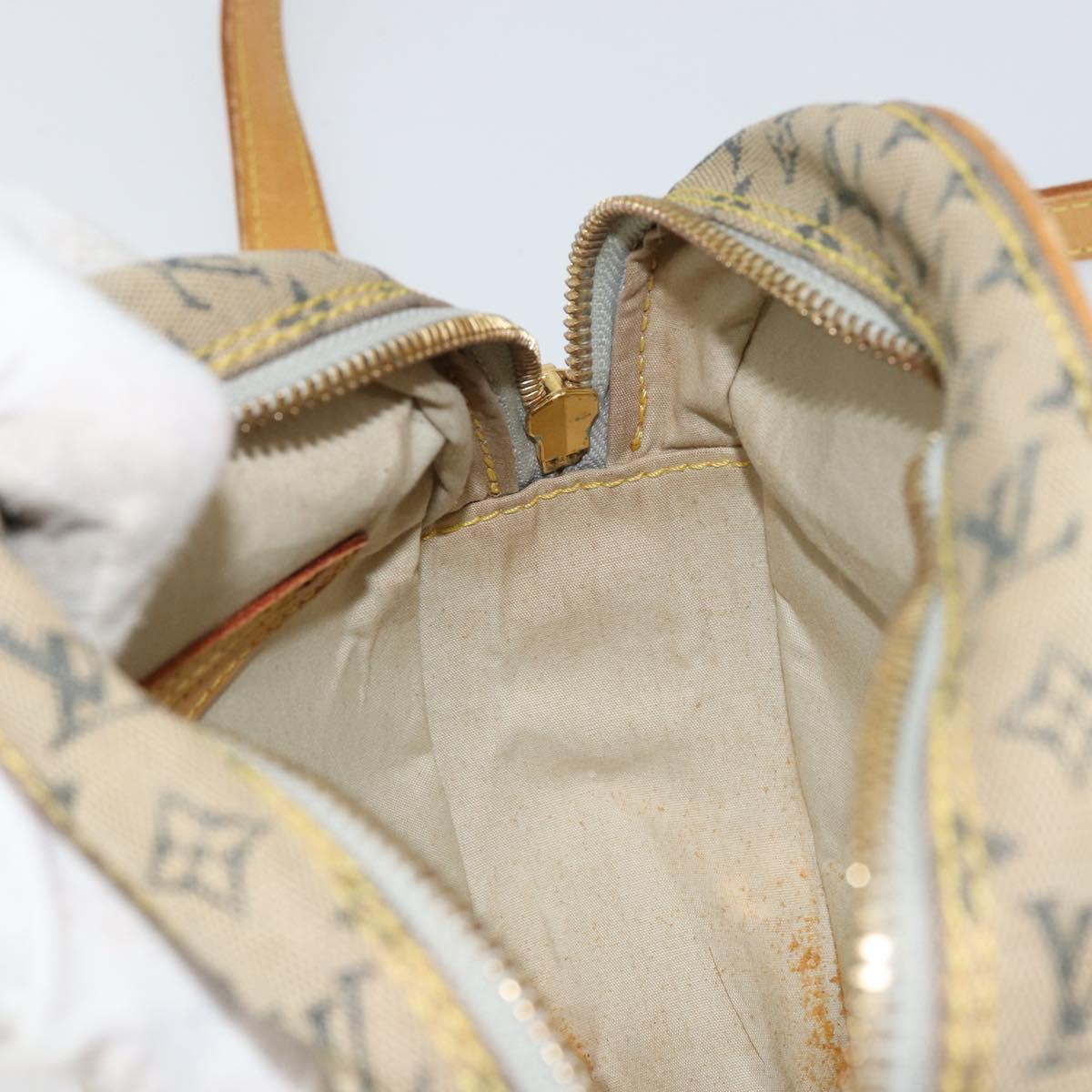 LOUIS VUITTON Monogram Mini Jeanne PM Shoulder Bag Blue M92001 LV Auth BA8168