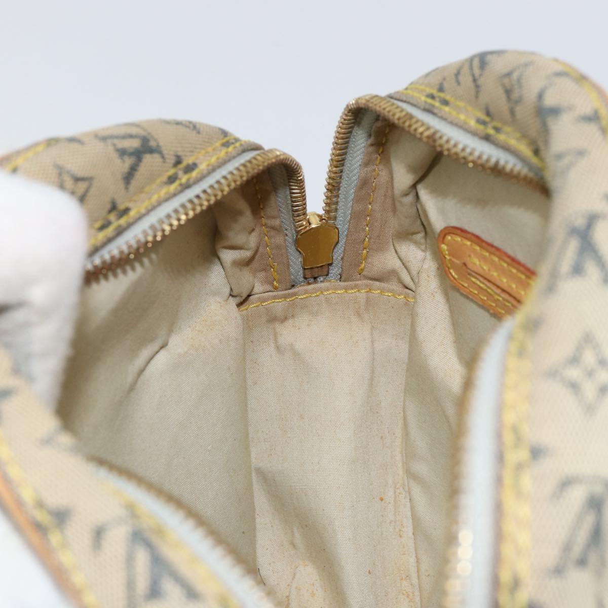 LOUIS VUITTON Monogram Mini Jeanne PM Shoulder Bag Blue M92001 LV Auth BA8168