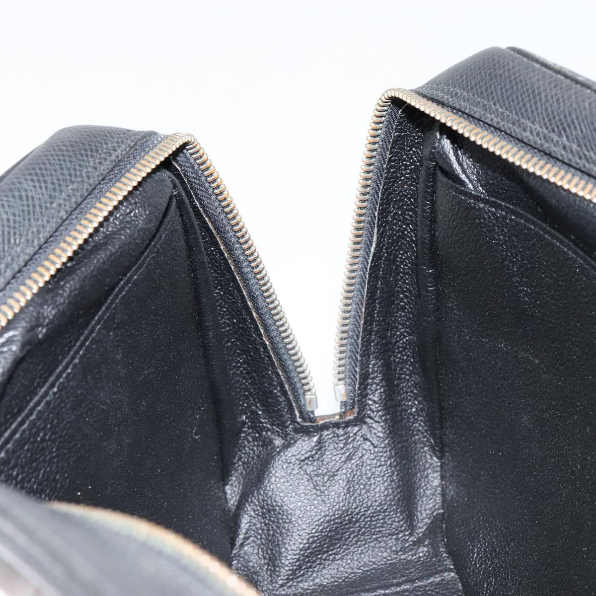 LOUIS VUITTON Taiga Trousse Toilette GM Clutch Bag Ardoise M30212 LV Auth BA8169