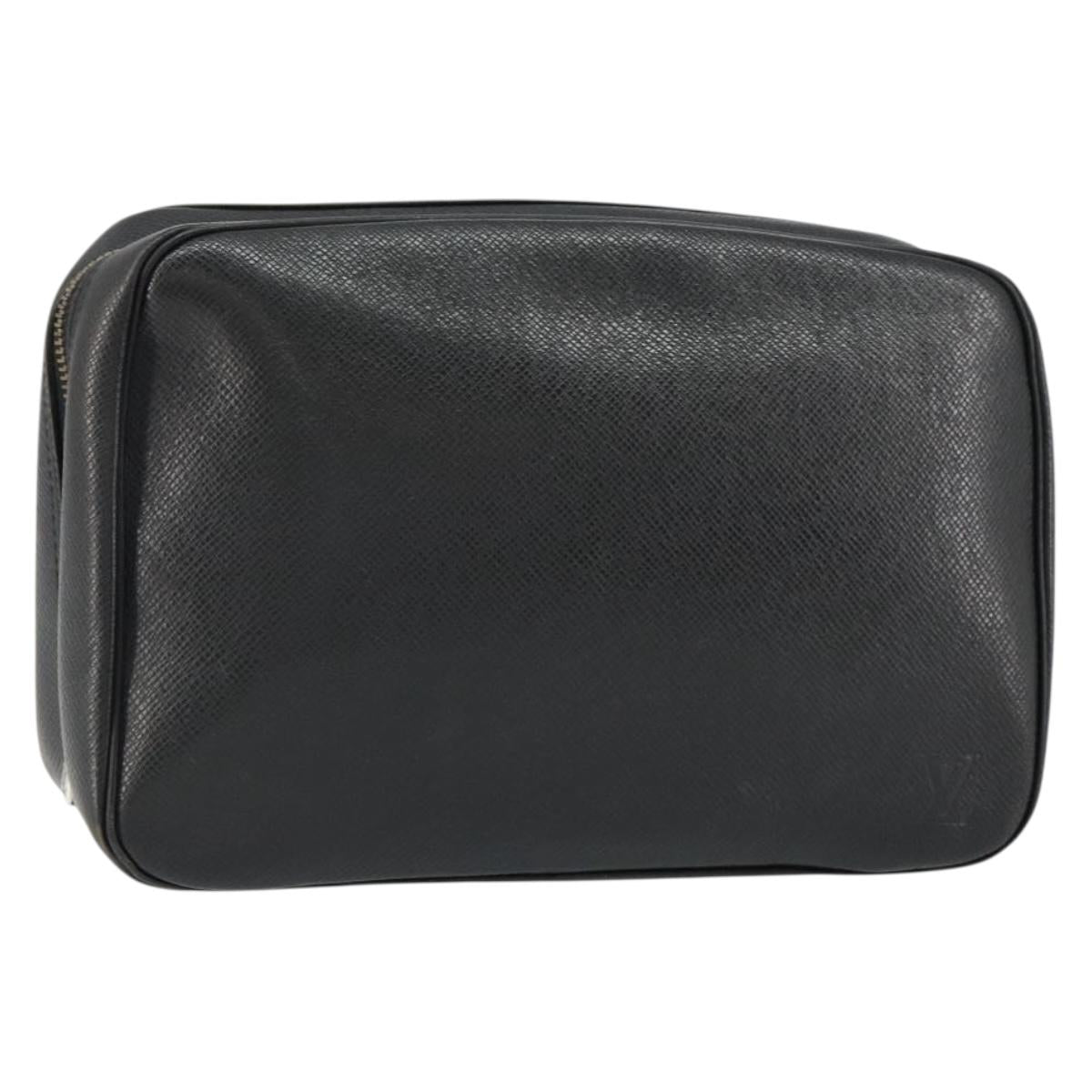 LOUIS VUITTON Taiga Trousse Toilette GM Clutch Bag Ardoise M30212 LV Auth BA8169