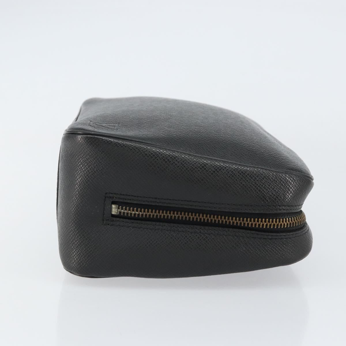 LOUIS VUITTON Taiga Trousse Toilette GM Clutch Bag Ardoise M30212 LV Auth BA8169