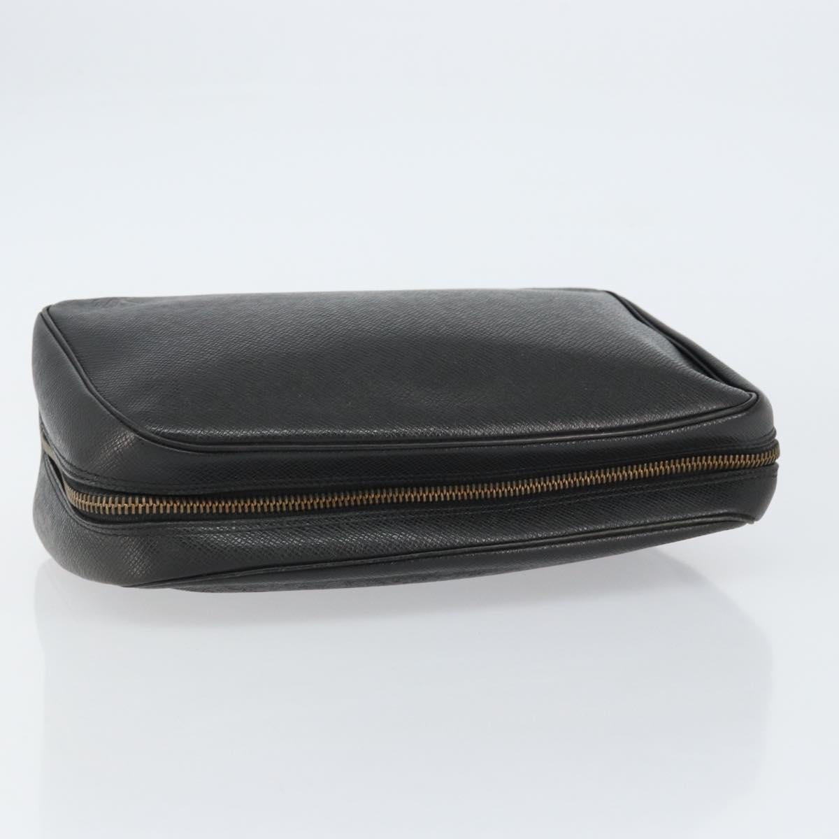 LOUIS VUITTON Taiga Trousse Toilette GM Clutch Bag Ardoise M30212 LV Auth BA8169