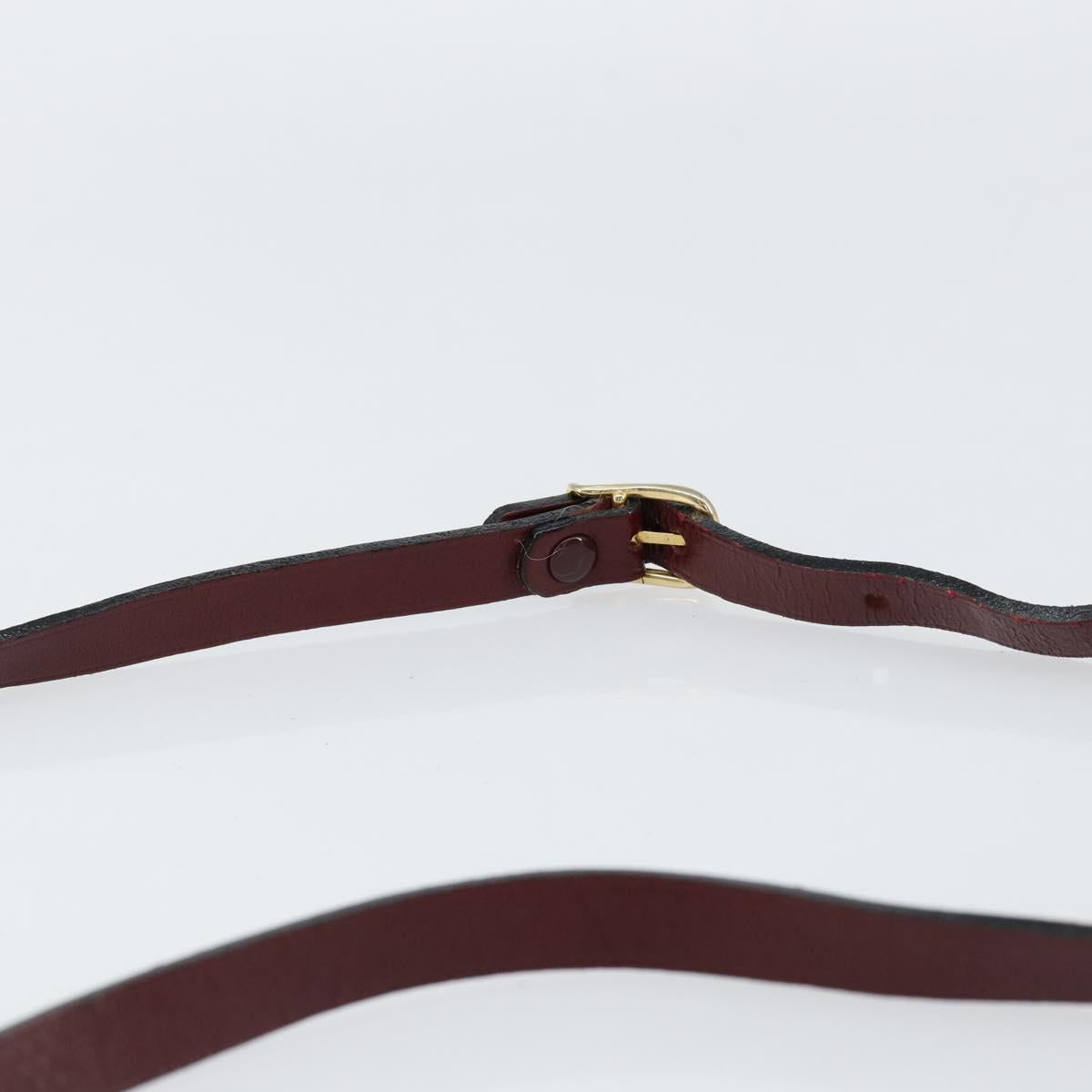 CELINE C Sulky Shoulder Bag Canvas Navy Gold Auth BA8171