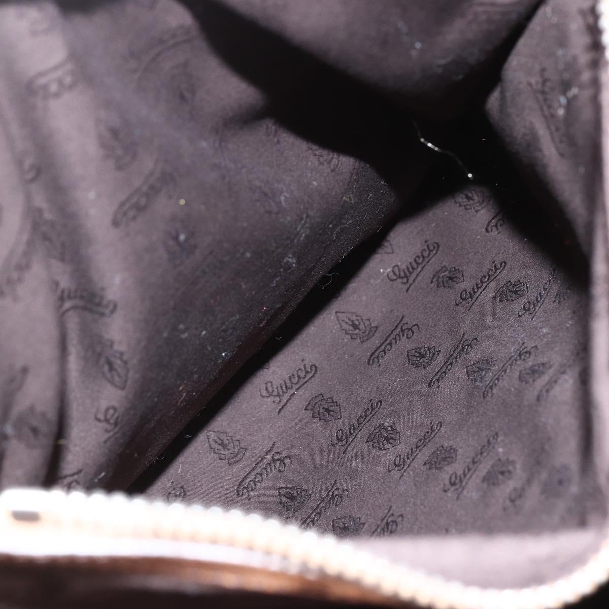 GUCCI GG Canvas Tote Bag Beige Silver 232946 Auth BA8182