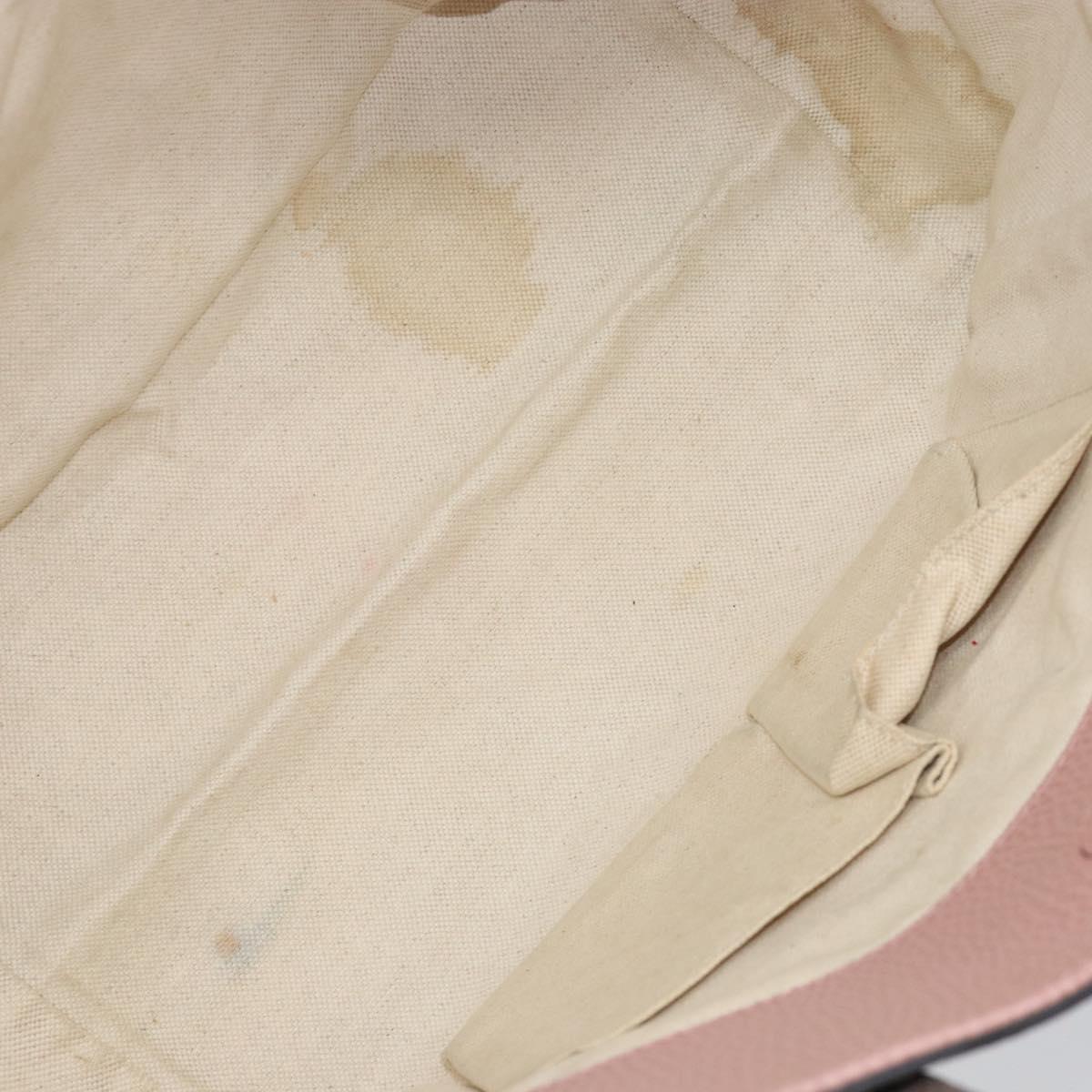 GUCCI Tote Bag Leather Gray Gold 354408 Auth BA8183