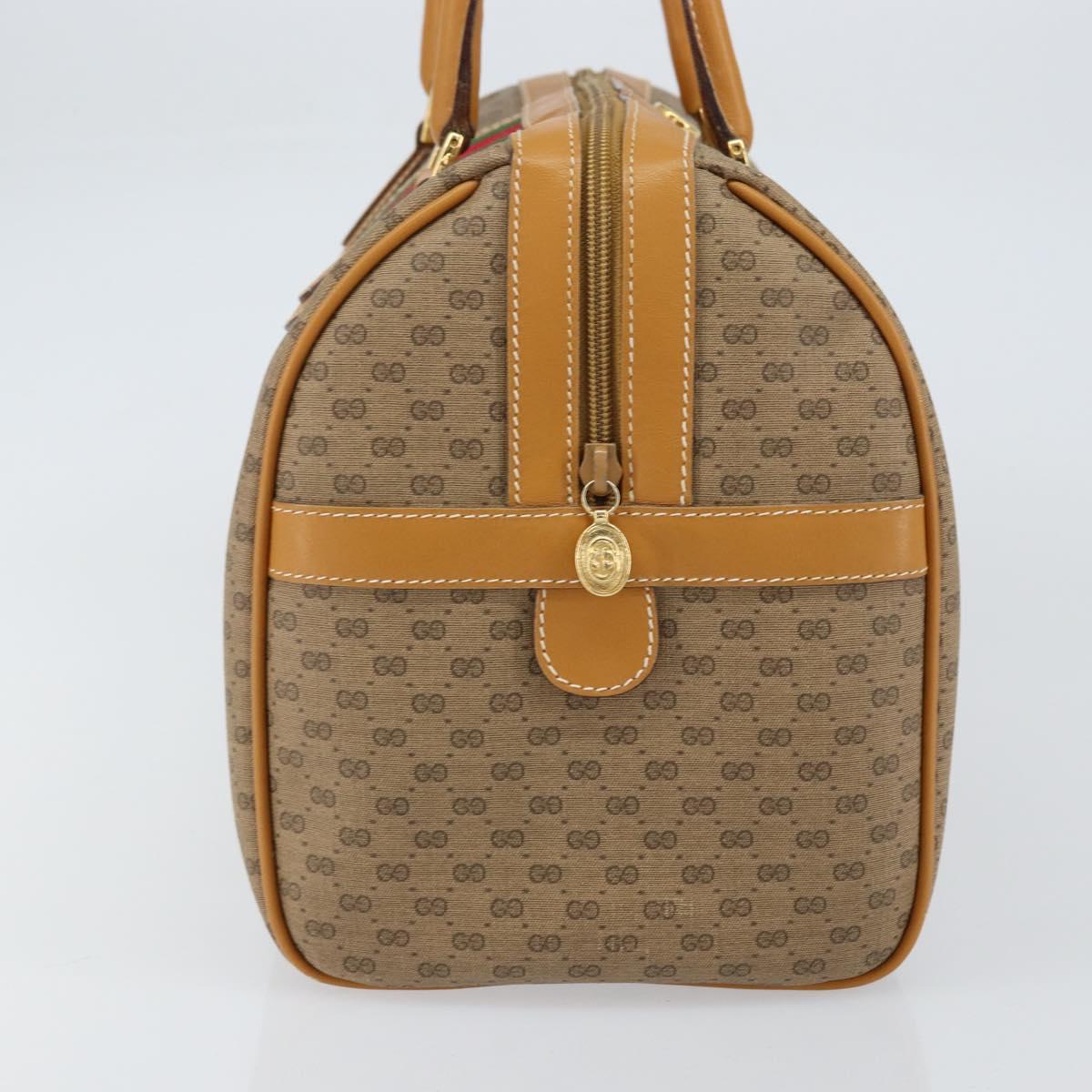 GUCCI Micro GG Supreme Web Sherry Line Bag PVC Beige 002 40 0168 Auth BA8186