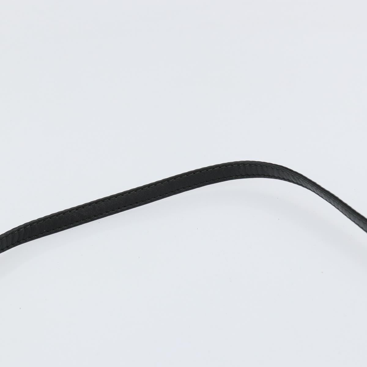 GUCCI Micro GG Canvas Shoulder Bag PVC Black Gold 007 104 0088 Auth BA8187