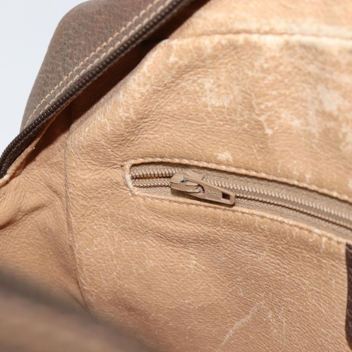 GUCCI GG Supreme Web Sherry Line Bag PVC Beige Gold 56 02 088 Auth BA8190