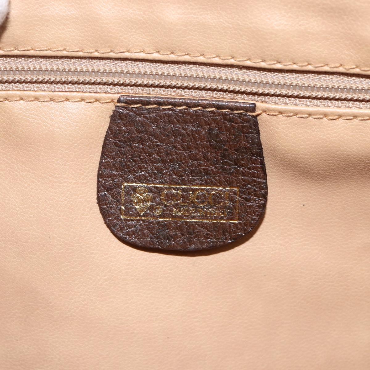 GUCCI GG Supreme Shoulder Bag PVC Beige Gold 001 113 6165 Auth BA8191