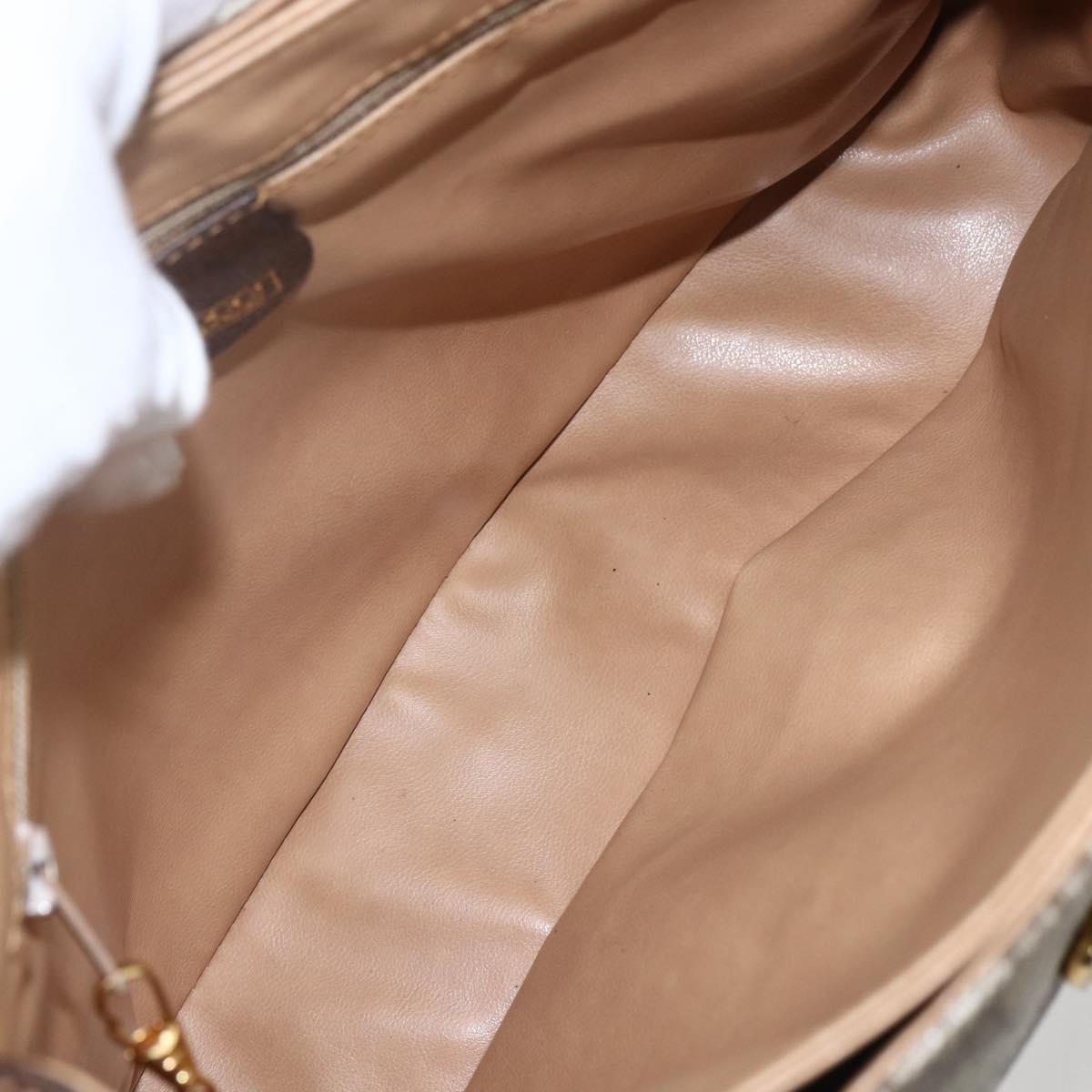 GUCCI GG Supreme Shoulder Bag PVC Beige Gold 001 113 6165 Auth BA8191