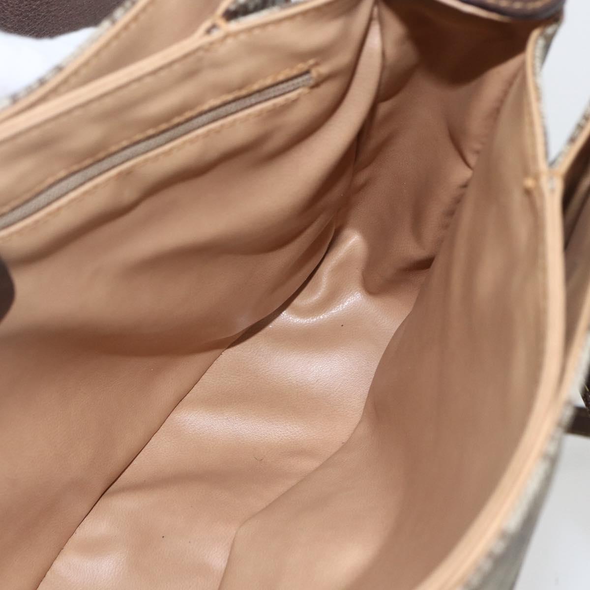 GUCCI GG Supreme Shoulder Bag PVC Beige Gold 001 113 6165 Auth BA8191