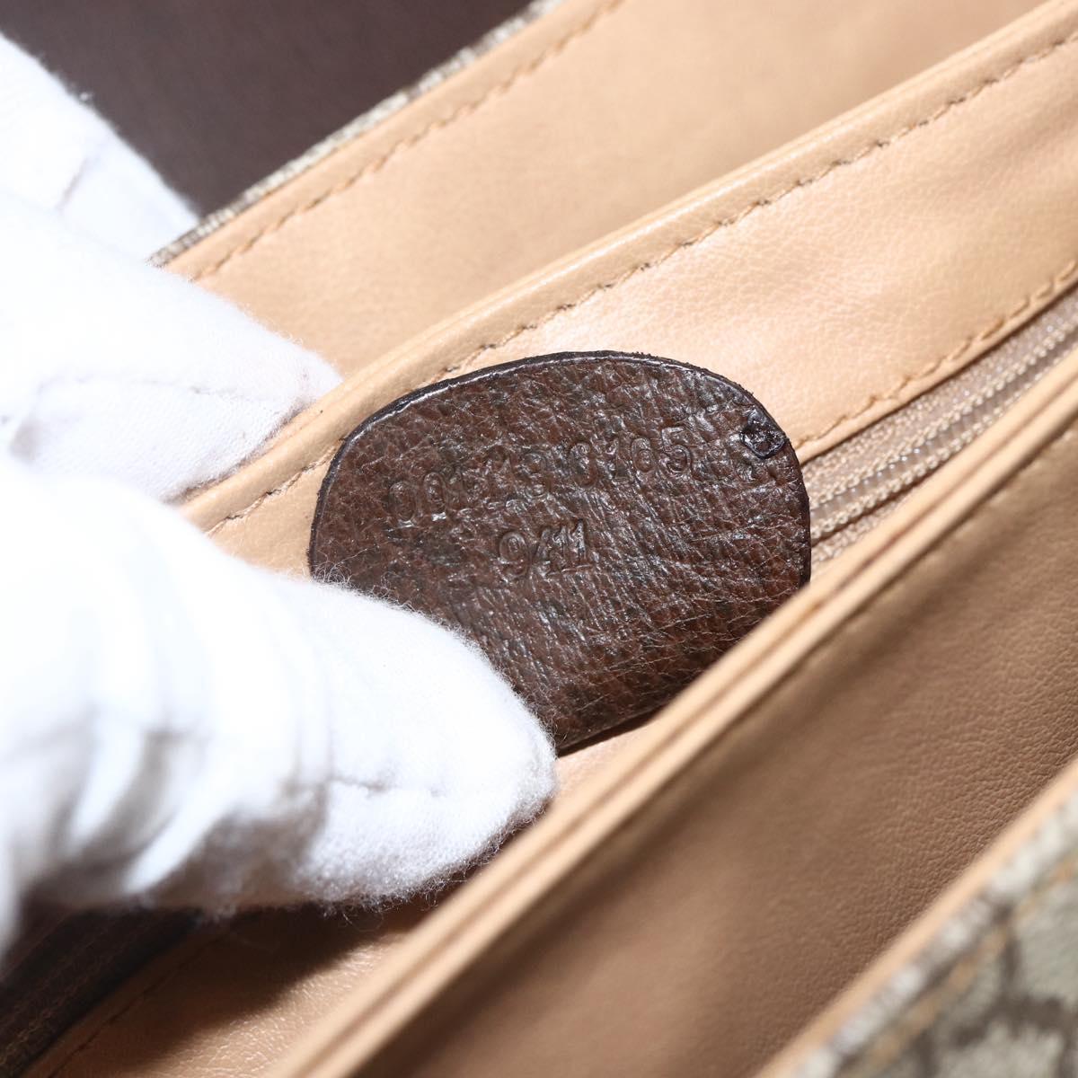 GUCCI GG Supreme Shoulder Bag PVC Beige Gold 001 113 6165 Auth BA8191