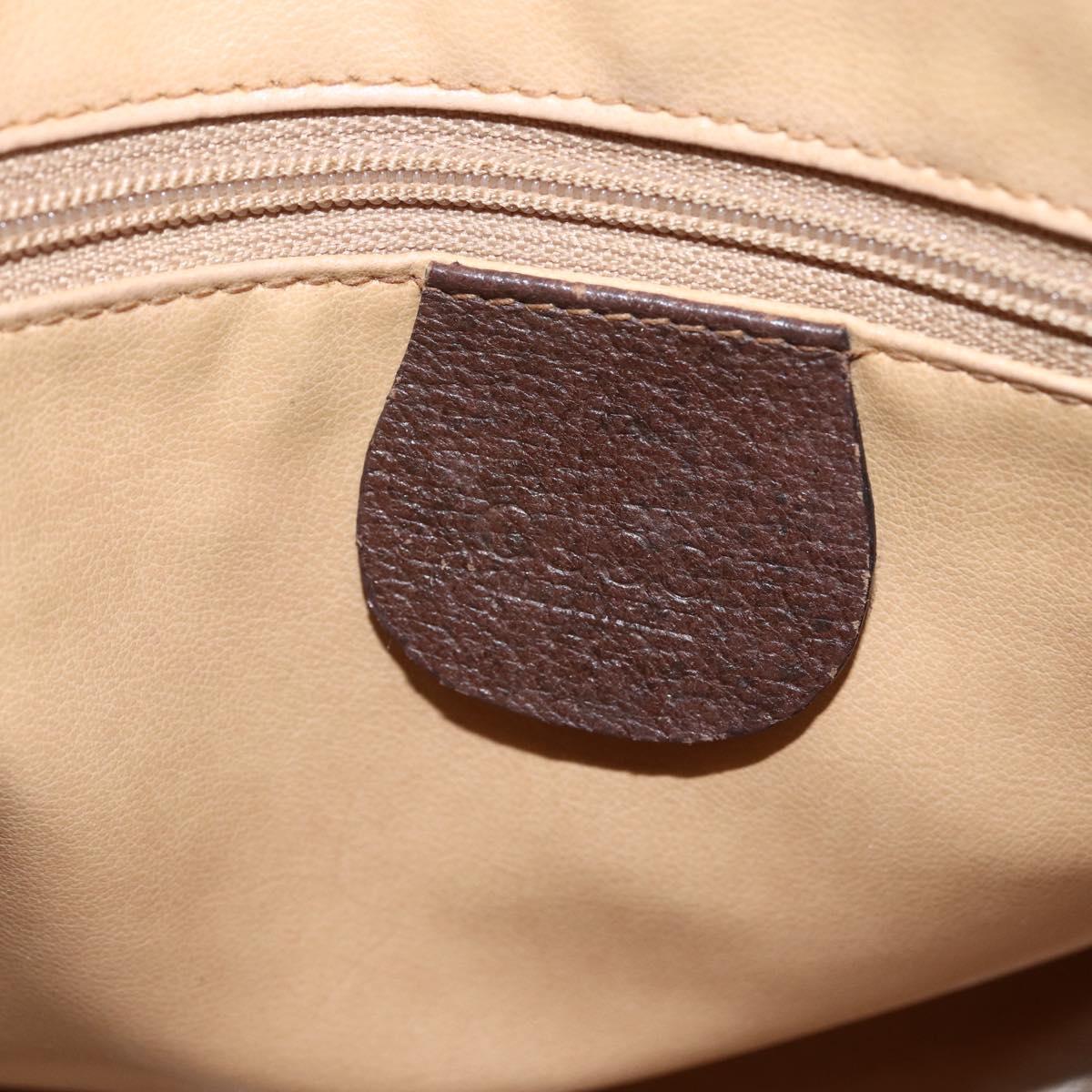 GUCCI GG Supreme Shoulder Bag PVC Beige Gold 001 115 6106 Auth BA8192