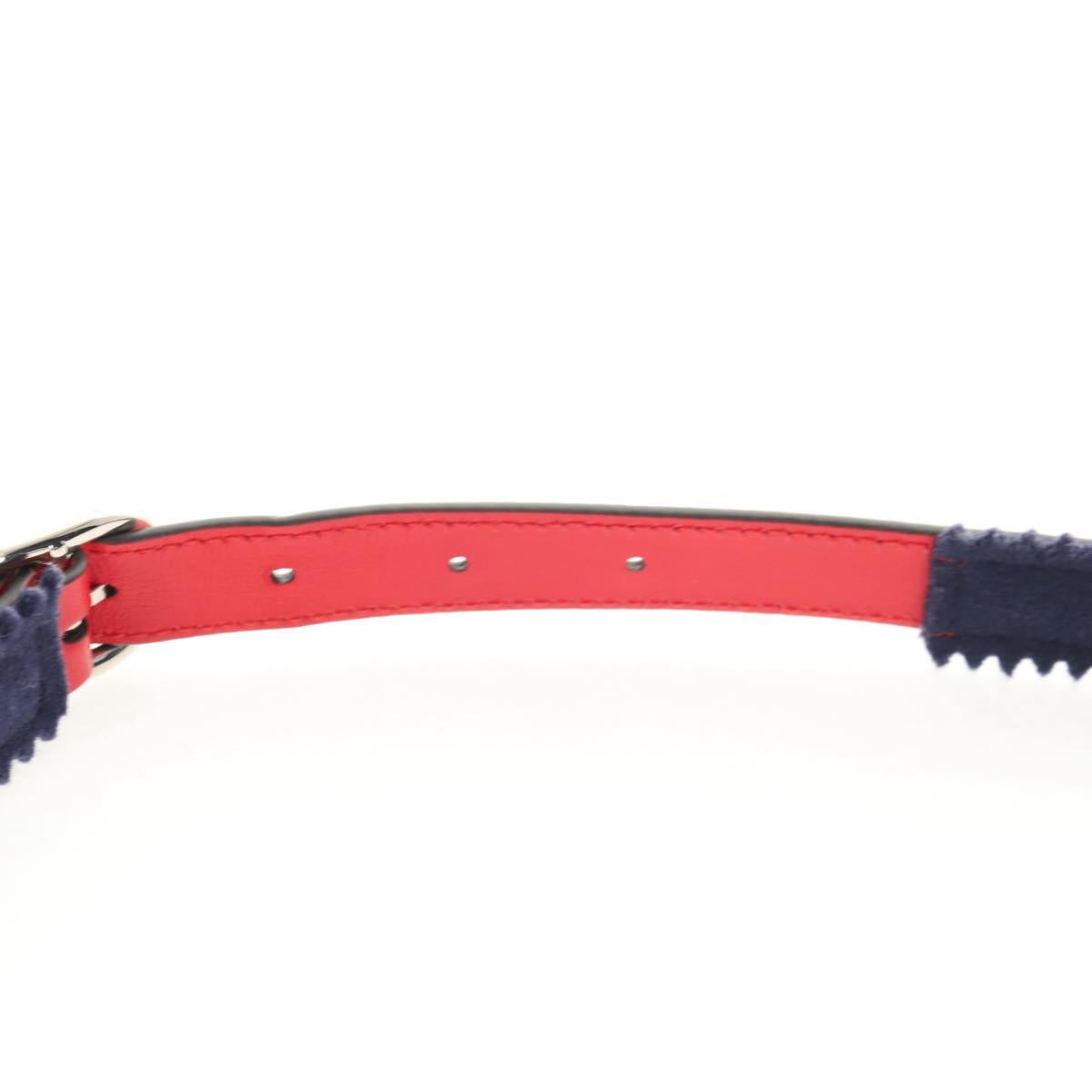 GUCCI Shoulder Bag PVC Blue Silver 664143 Auth BA8196M