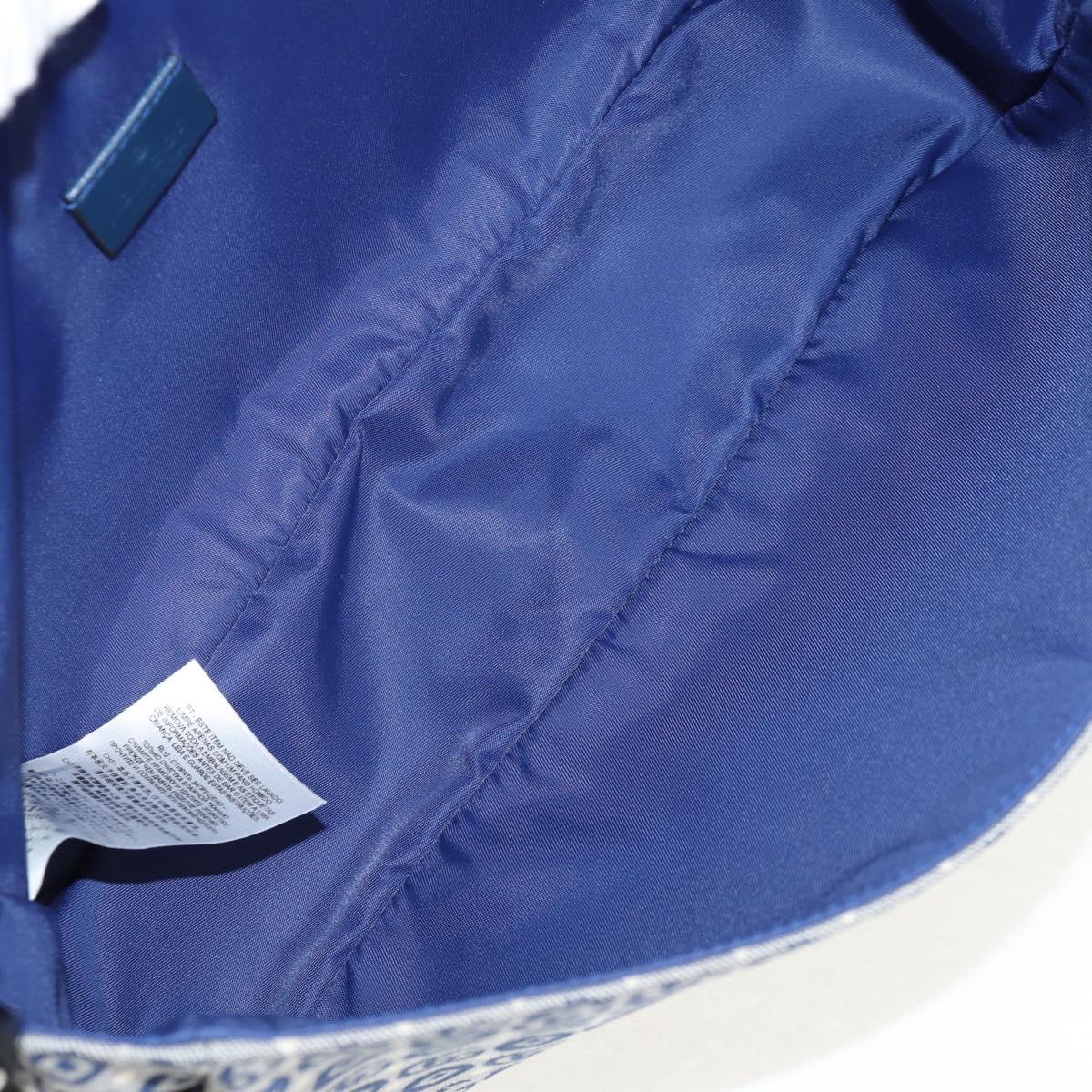 GUCCI Shoulder Bag PVC Blue Silver 664143 Auth BA8196M