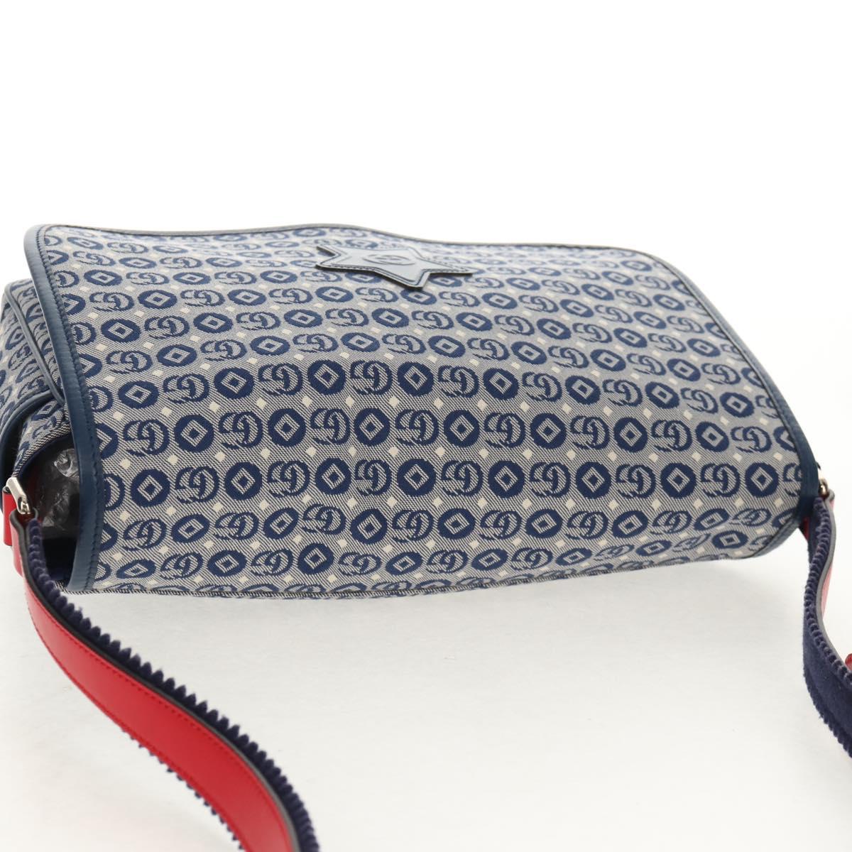 GUCCI Shoulder Bag PVC Blue Silver 664143 Auth BA8196M