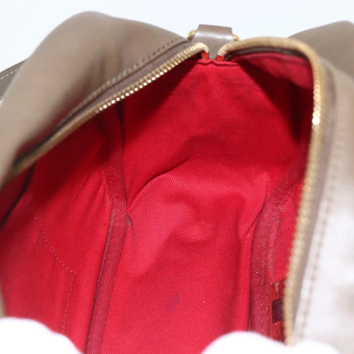 Chloe Eden Shoulder Bag Leather Brown Gold Auth BA8215