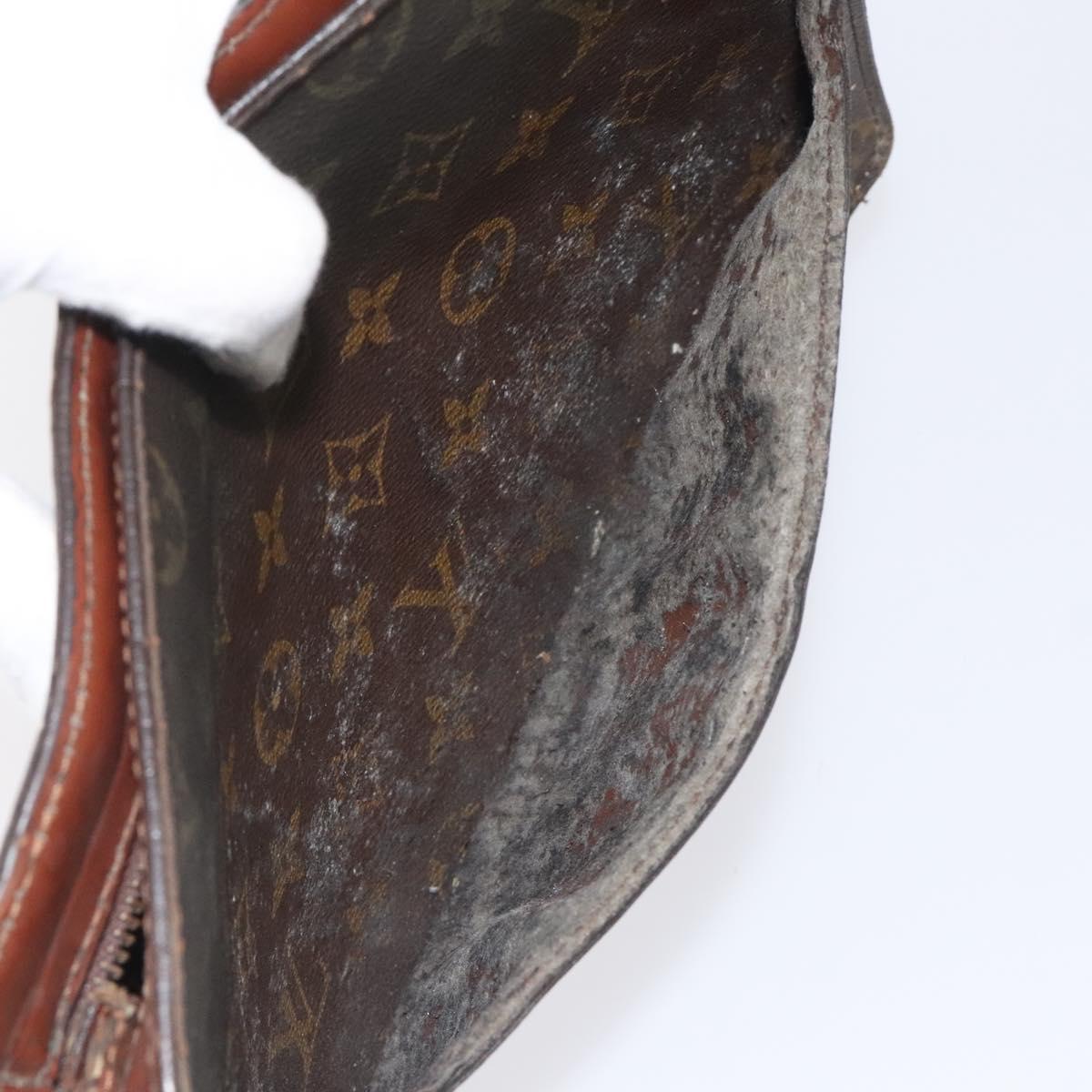 LOUIS VUITTON Monogram Pochette Homme Clutch Bag M51795 LV Auth BA824