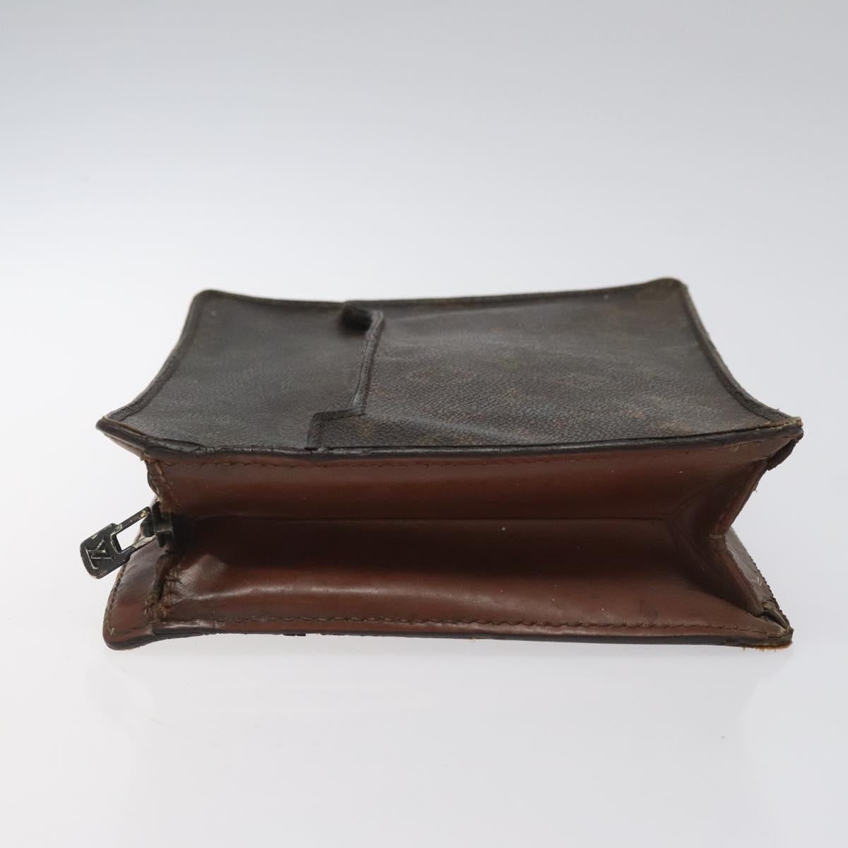 LOUIS VUITTON Monogram Pochette Homme Clutch Bag M51795 LV Auth BA824