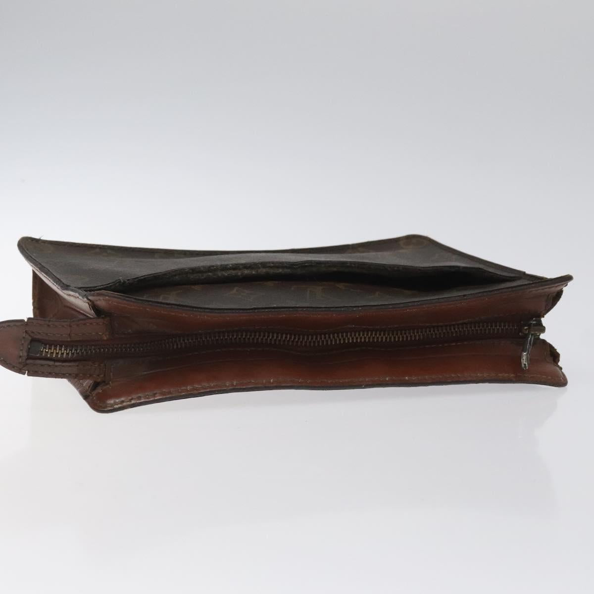 LOUIS VUITTON Monogram Pochette Homme Clutch Bag M51795 LV Auth BA824